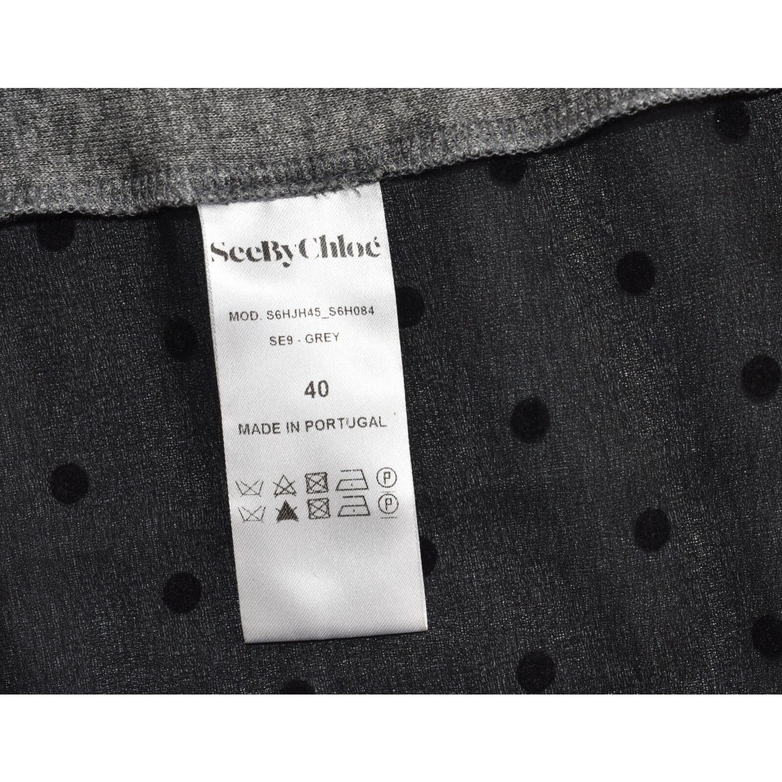 See by Chloe SEE BY CHLOE Polka Dot Back Panel Wool Blend Sweater Size 40 Size S / US 4 / IT 40 - 6 Thumbnail
