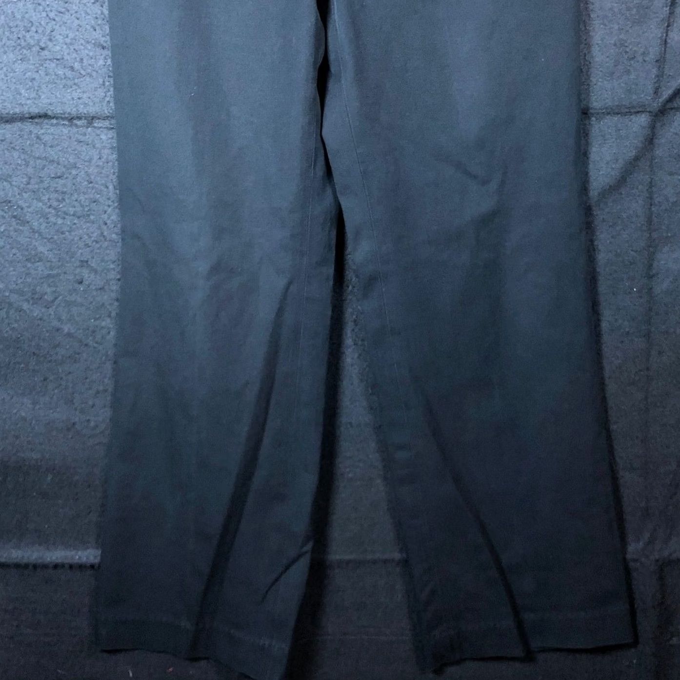 Banana Republic Banana Republic Womens Pants Black Chino Wide-Leg Mid Rise Stretch 6 Size 28" / US 6 / IT 42 - 3 Thumbnail