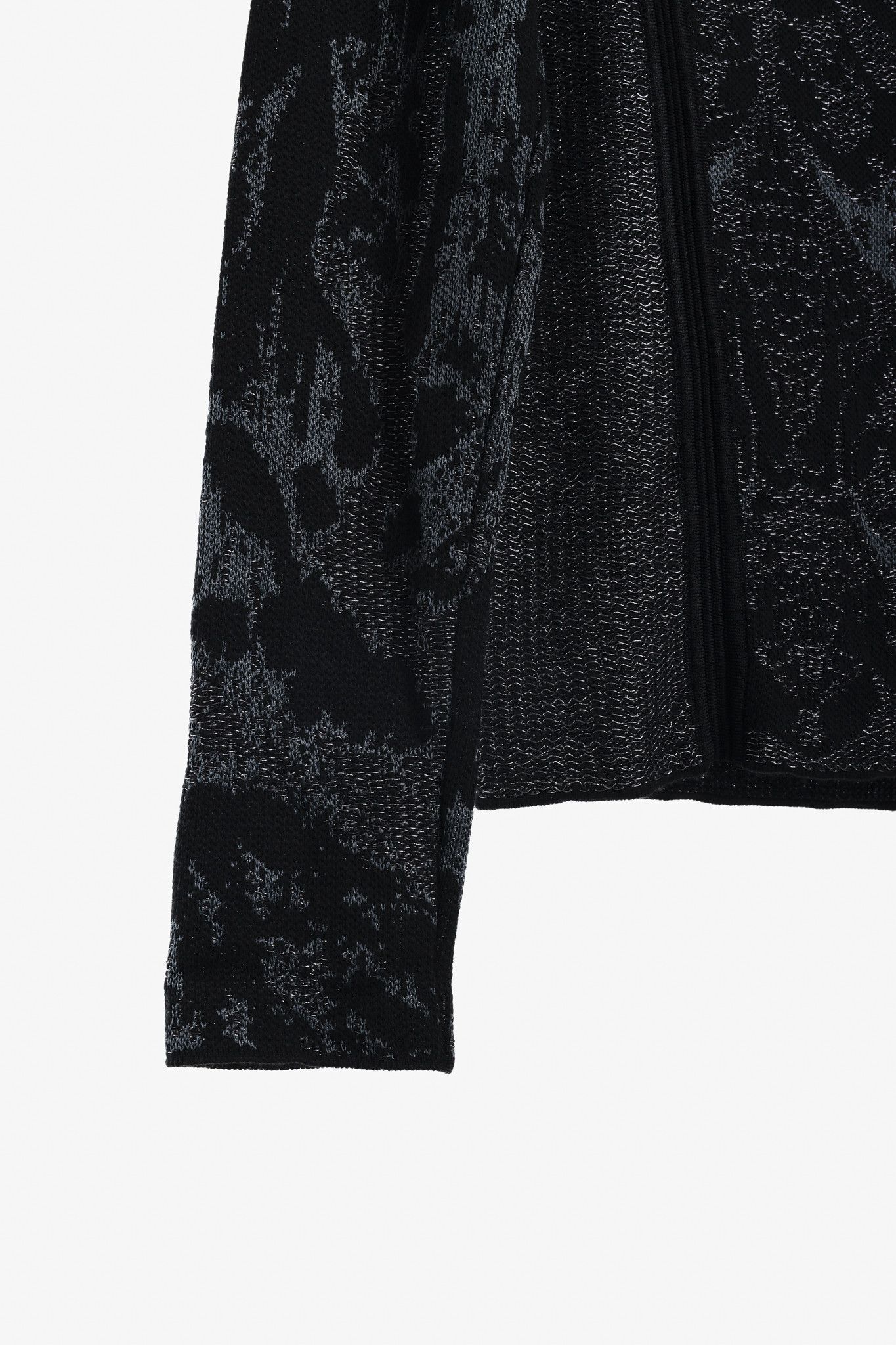 Roberto Cavalli Roberto Cavalli Black Metallic Knit Cardigan Size M / US 6-8 / IT 42-44 - 6 Thumbnail