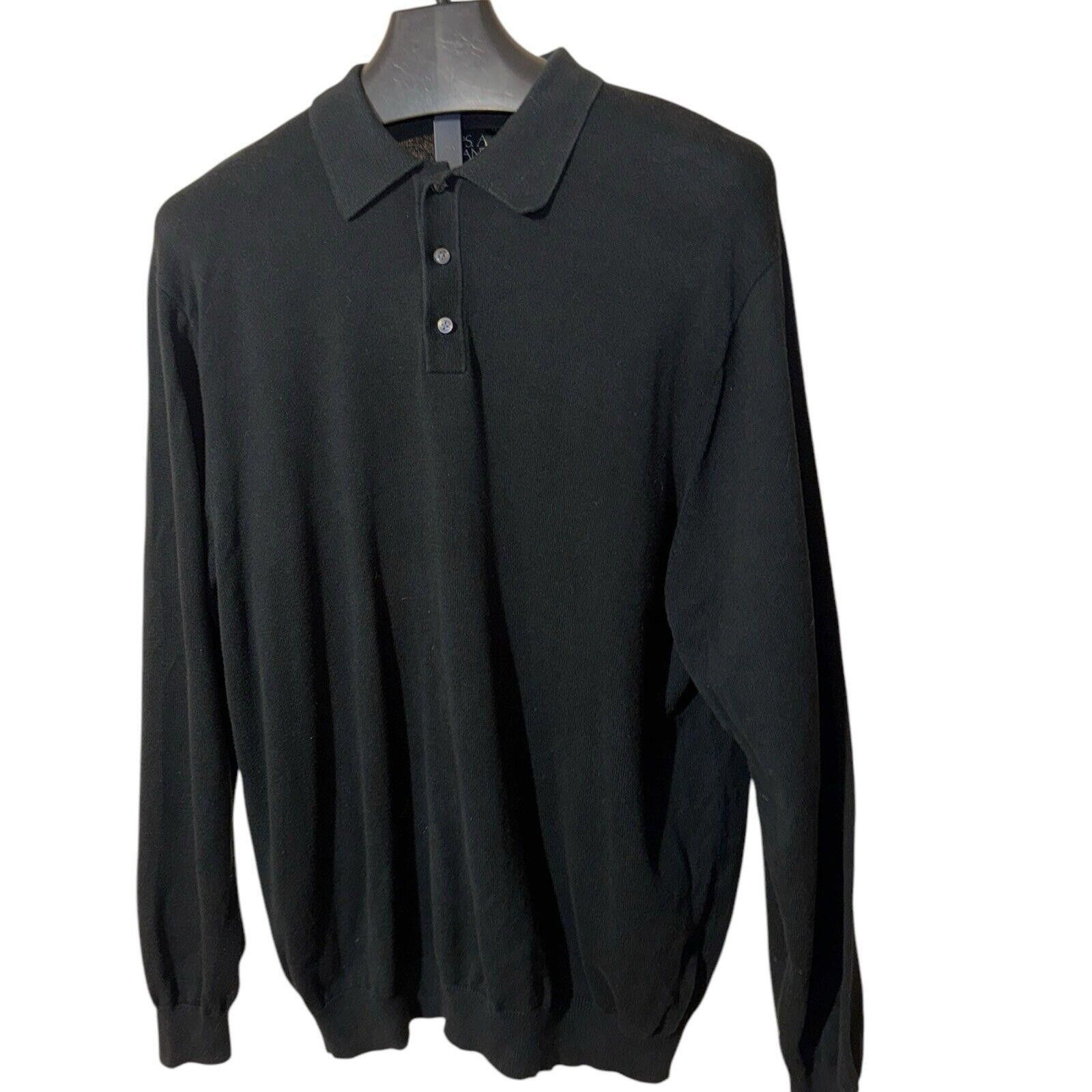 Jos. A. Bank Jos. A. Bank Navy Pima Cotton Long Sleeve Sweater Top Sz XL Size US XL / EU 56 / 4 - 2 Thumbnail