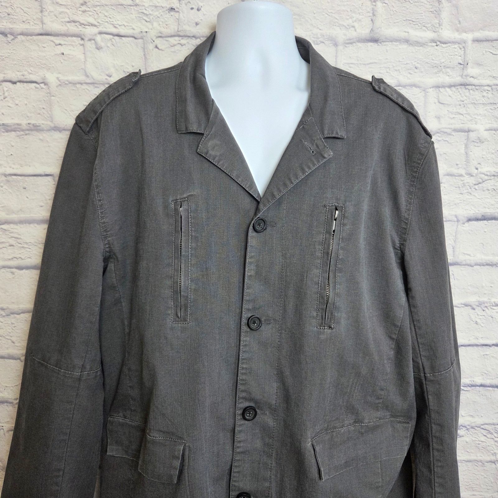 Apt. 9 Apt.9 Jacket XXL Military/Utility Style Pockets Gray FLAW Size US XXL / EU 58 / 5 - 5 Thumbnail