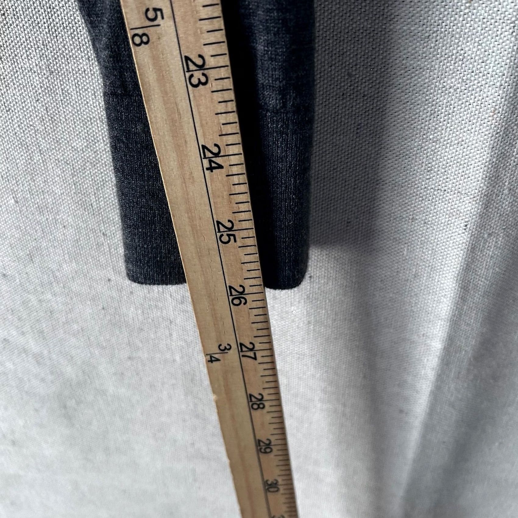 J.Crew J.Crew Womens Size M Charcoal Gray 100% Merino Wool Long Sleeve Crewneck Sweater Size M / US 6-8 / IT 42-44 - 7 Thumbnail