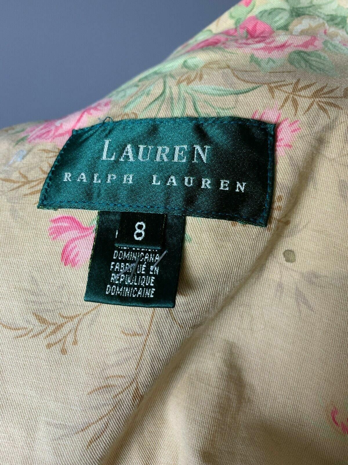 Lauren Ralph Lauren Ladies Lauren Ralph Lauren Beige Cotton Blazer Jacket Size 8 Size M / US 6-8 / IT 42-44 - 8 Thumbnail