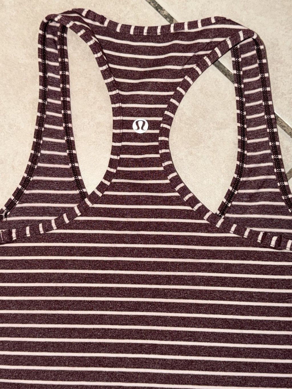 Lululemon LULULEMON COOL RACERBACK TANK TOP WEST2EAST STRIPE SIZE 4 Size S / US 4 / IT 40 - 7 Thumbnail