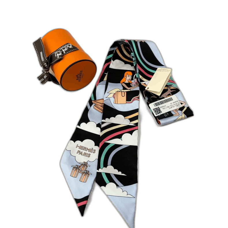 Hermes hermes twilly silk scarf with box Size ONE SIZE - 1 Thumbnail