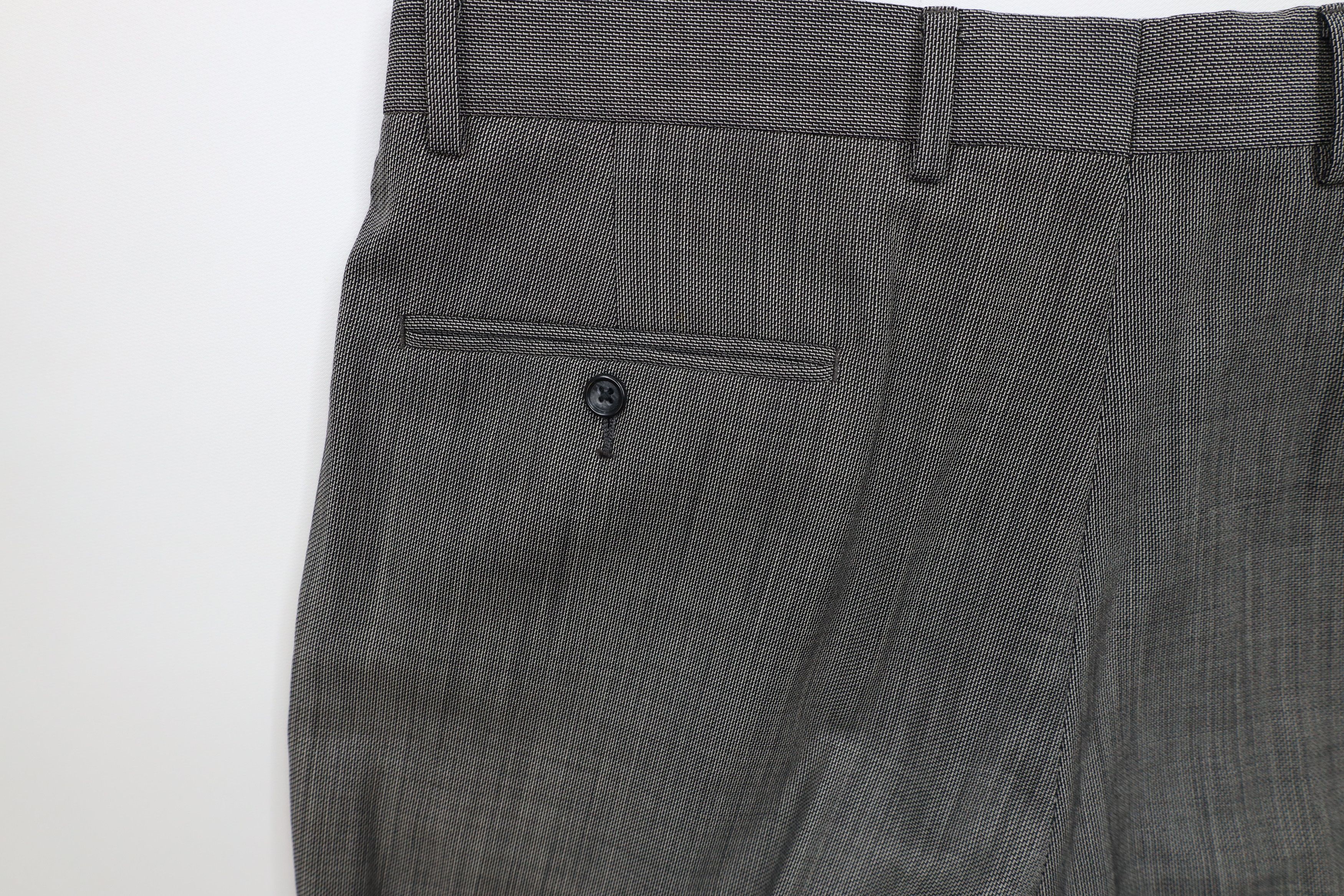 Vintage Vintage 90s Streetwear Pleated Wide Leg Chino Pants Gray Size US 36 / EU 52 - 13 Thumbnail