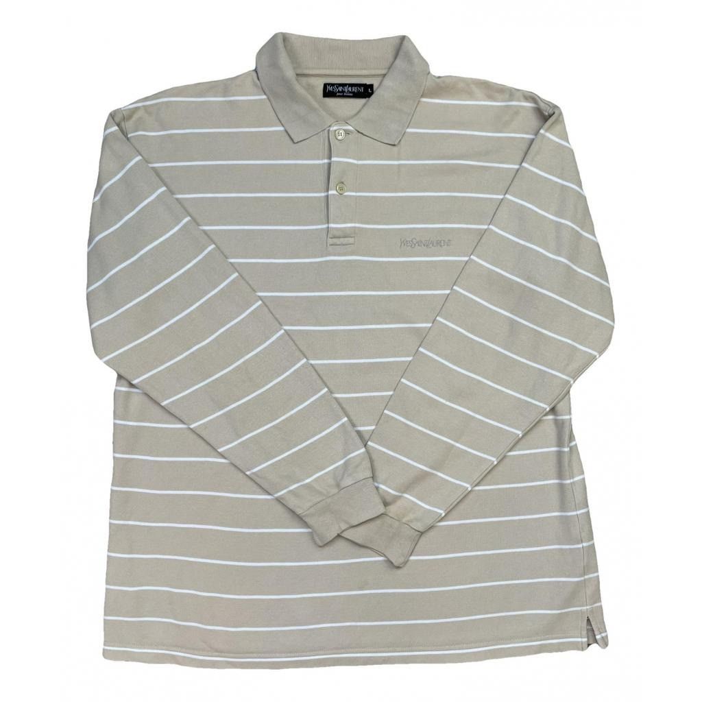 Yves Saint Laurent Striped Sweatshirt with logo Size: L