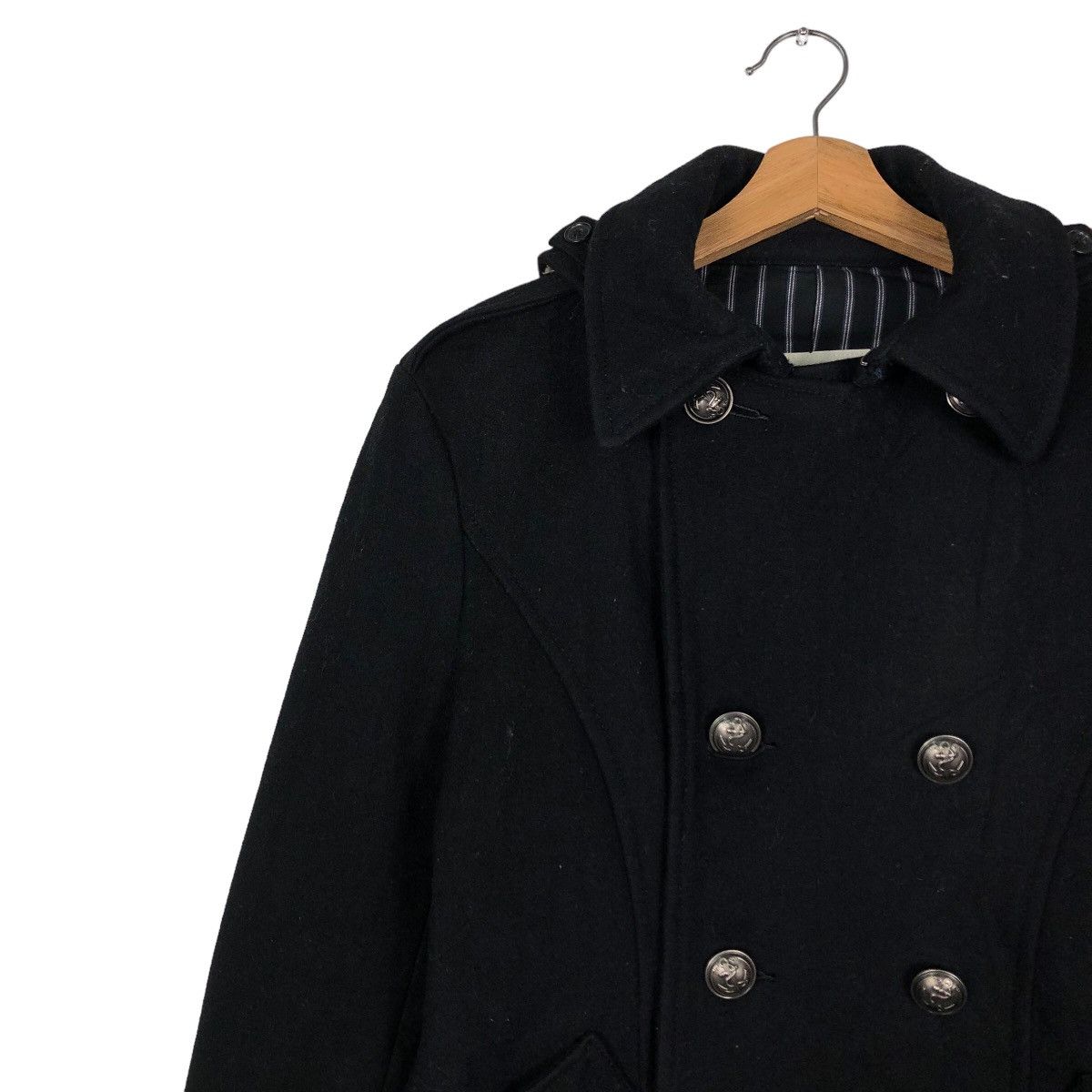 If Six Was Nine 🔥Cropped Biker Jacket Wool PPFM Japan Mink Fur Hoodie Size US M / EU 48-50 / 2 - 7 Thumbnail