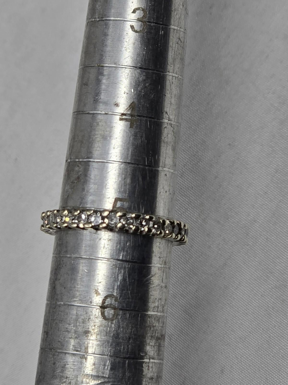 Other ​14k White Gold ~0.88ctw Diamond Eternity Band Ring 2.9g Size ONE SIZE - 6 Thumbnail