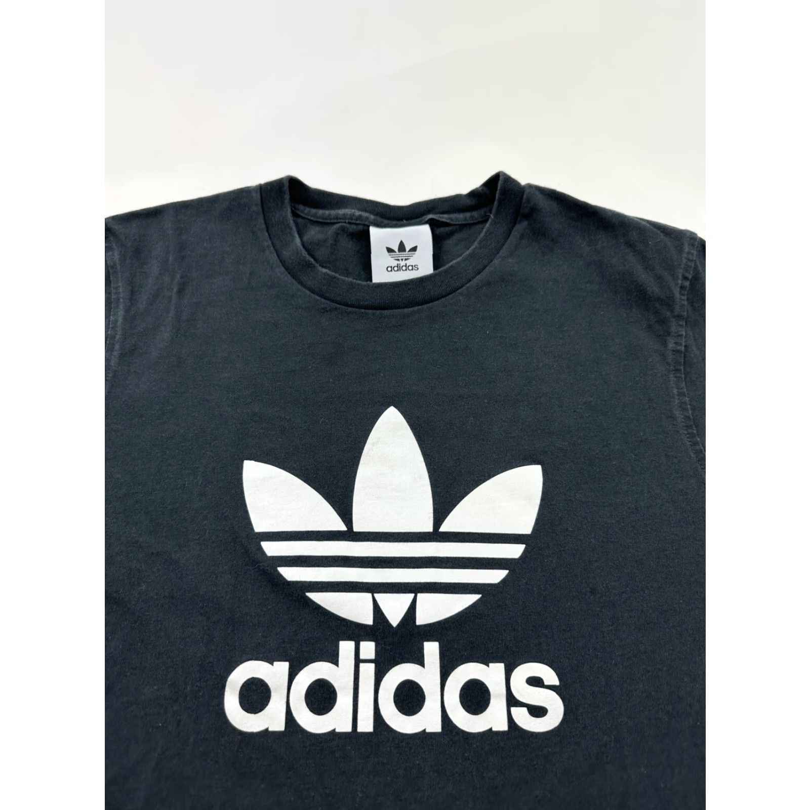 Adidas Adidas Originals Shirt Mens Medium Black Short Sleeve Big Logo Spell Out Disorder? Size US M / EU 48-50 / 2 - 2 Thumbnail