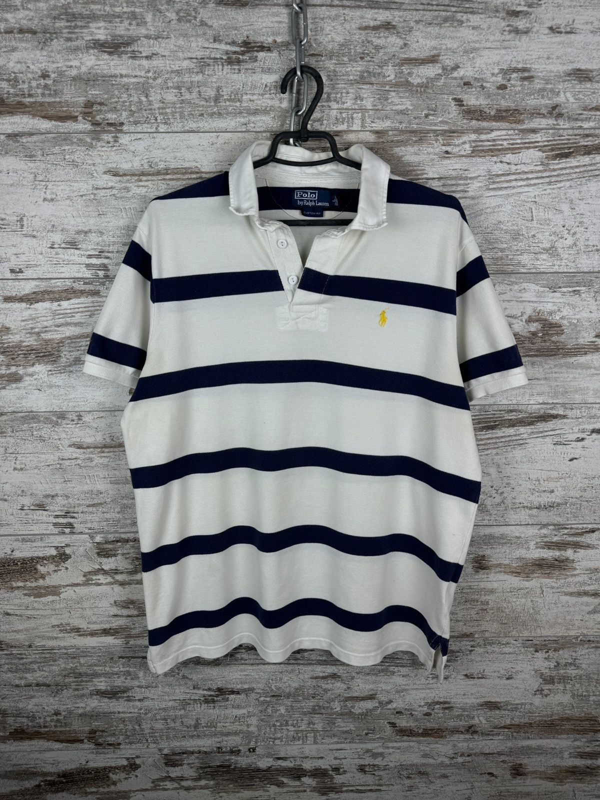 Polo Ralph Lauren × Vintage Mens Vintage Polo Ralph Lauren Polos rugby T-shirt stripes Size US L / EU 52-54 / 3 - 2 Thumbnail