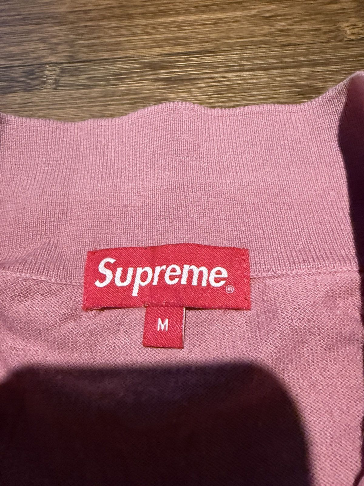 Supreme Supreme SS17 pink knit polo Size US M / EU 48-50 / 2 - 2 Thumbnail