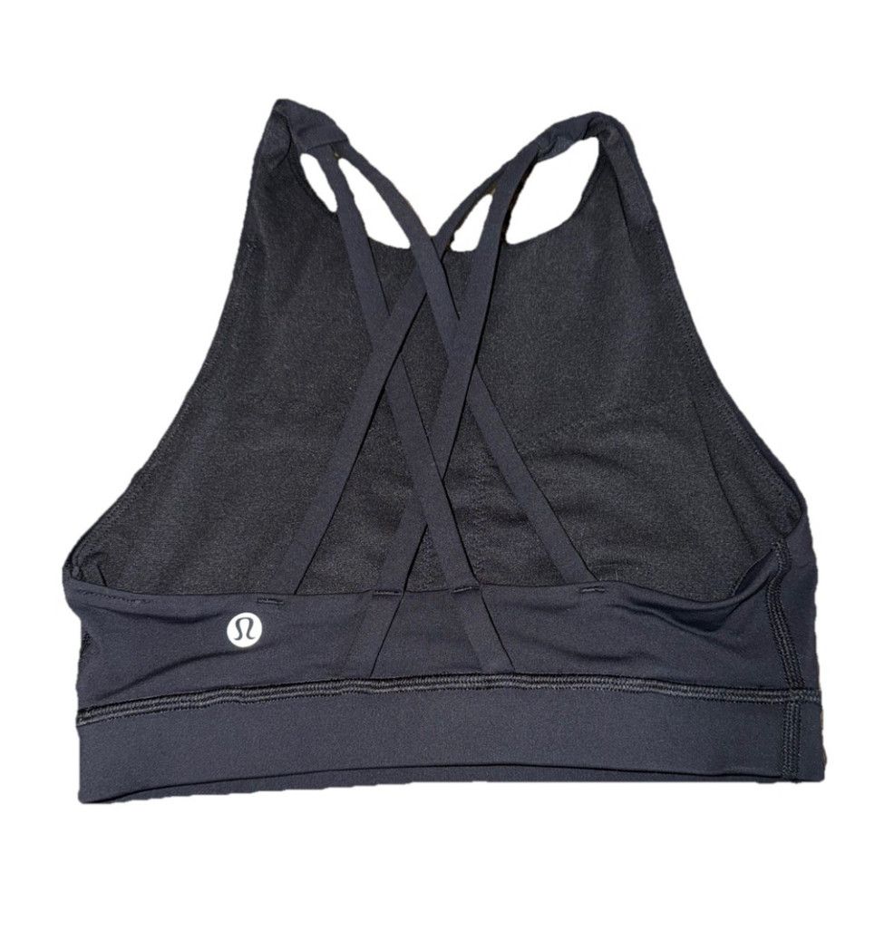 Lululemon LULULEMON ENERGY BRA HIGH NECK BLACK COLOR SIZE 2 PTP 12” Size XS / US 0-2 / IT 36-38 - 2 Thumbnail