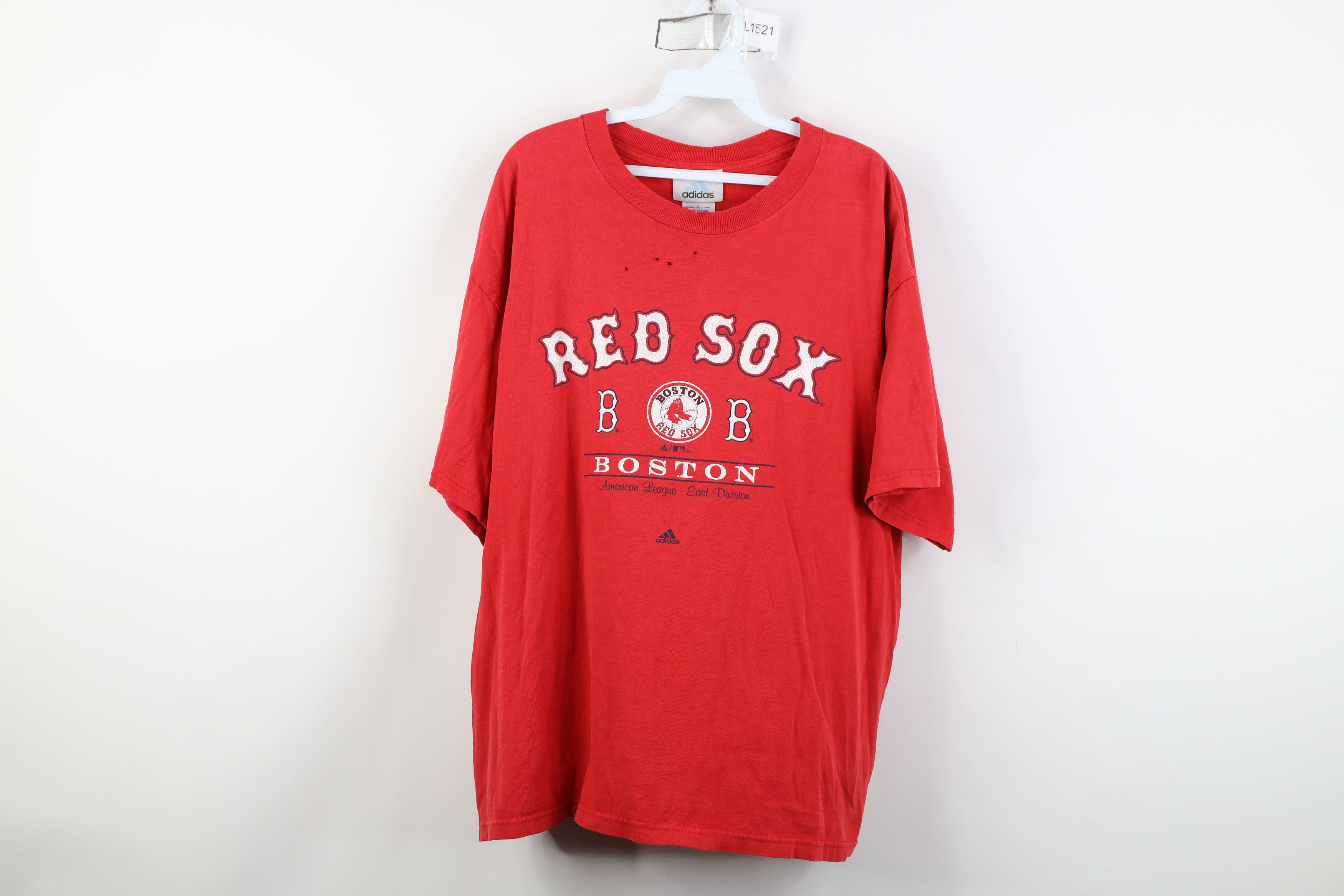Adidas Vintage Y2K 2004 Adidas Boston Red Sox Baseball T-Shirt Size US XL / EU 56 / 4 - 1 Thumbnail
