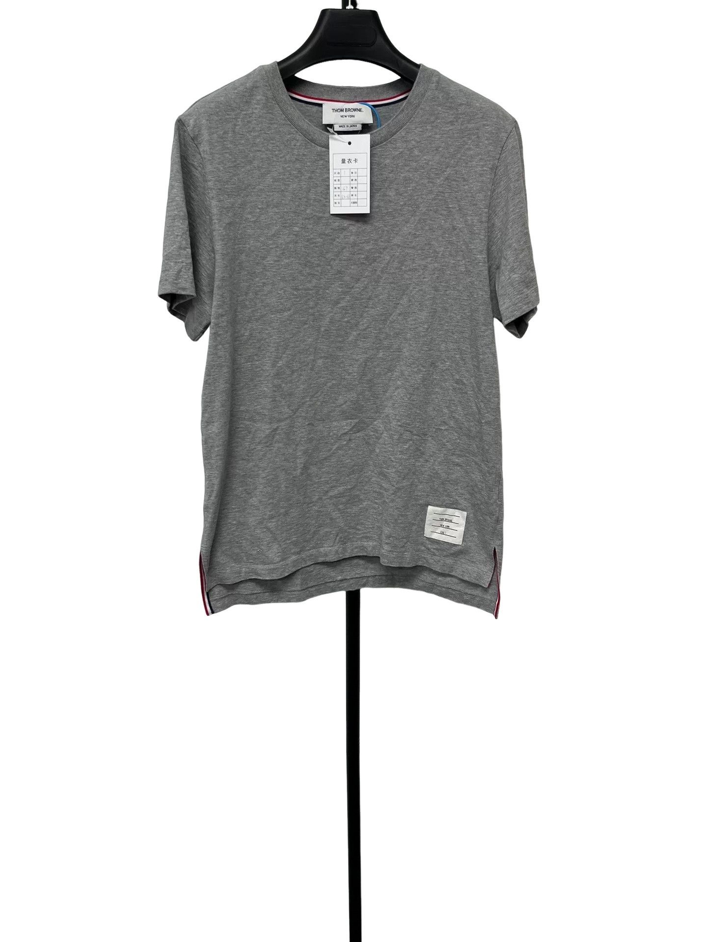 Thom Browne Thom Browne Tricolor Detail Cotton T-Shirt Size 1 Size US S / EU 44-46 / 1 - 1 Thumbnail
