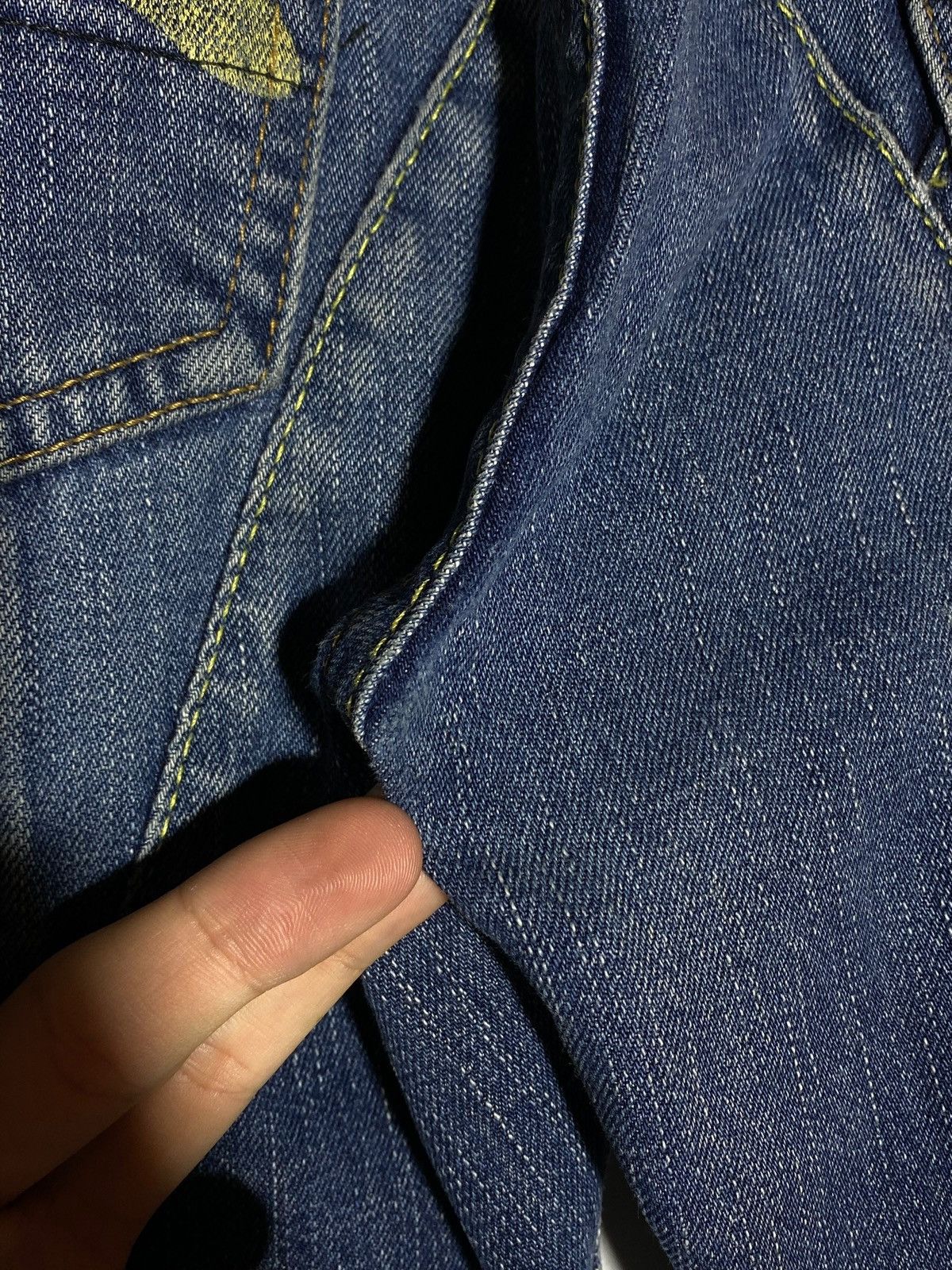 Evisu Vintage Evisu Patchwork Y2k Japanese Blue Washed Denim Jeans Size US 29 - 13 Thumbnail