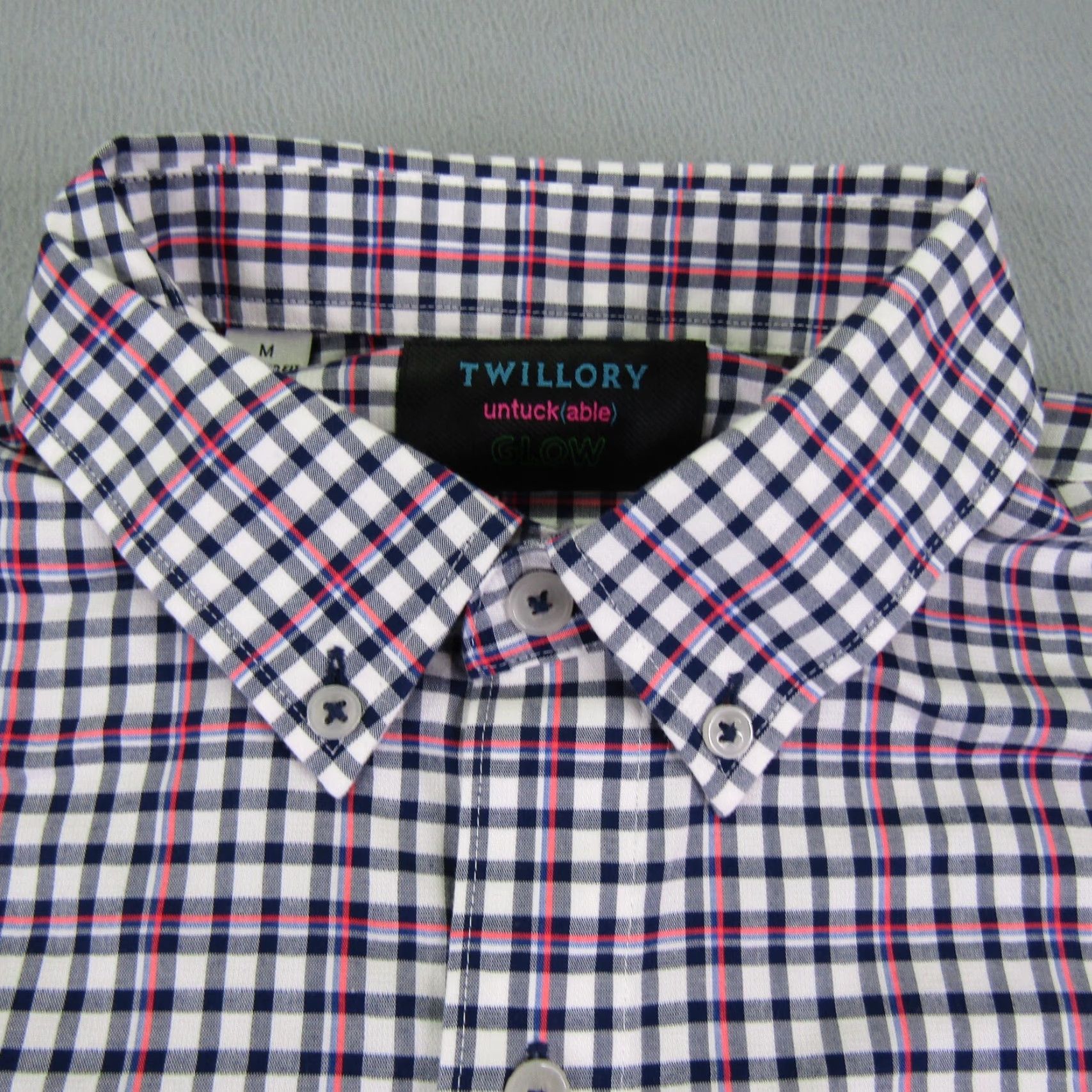 Vintage Twillory Shirt Mens Medium Blue Pink Plaid Button-Up Business Casual Formal Workwear Button-Down Collared Breathable Lightweight Stretch Size US M / EU 48-50 / 2 - 2 Thumbnail