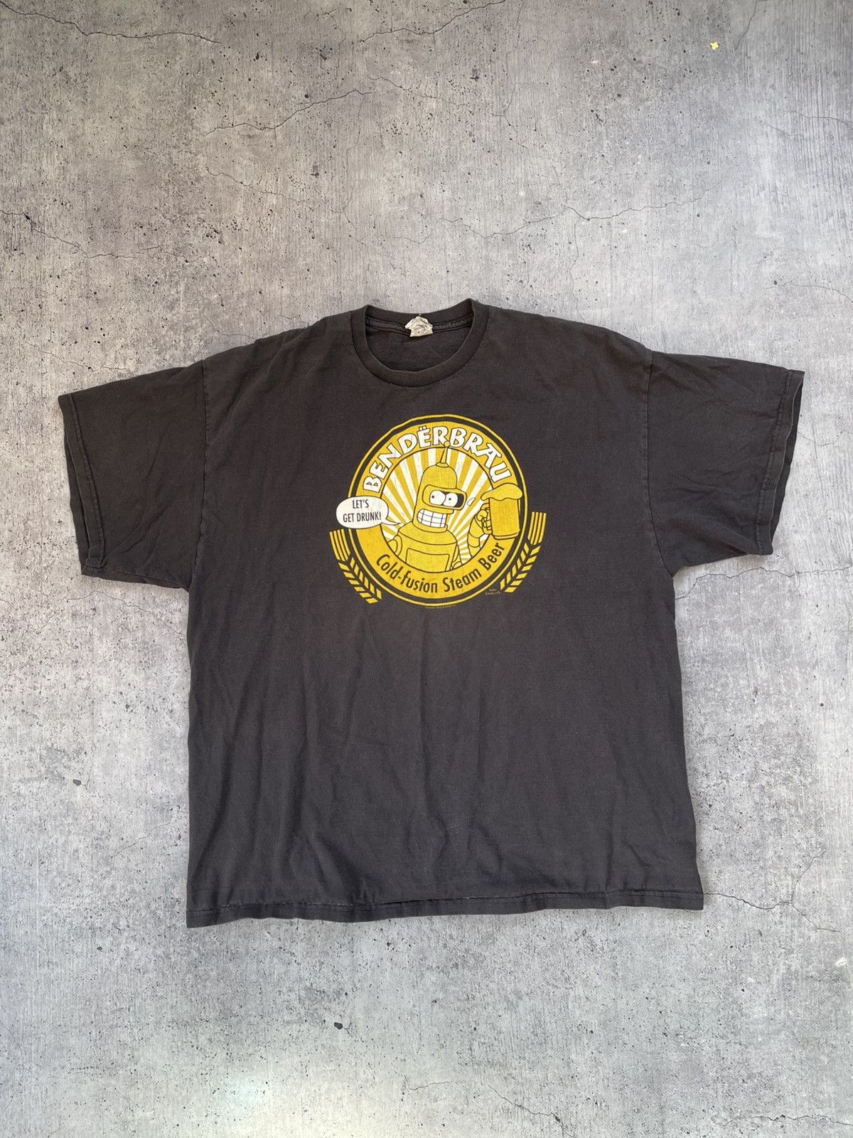 Cartoon Network × Vintage Vintage 2008 Futurama Bender Beer Tee Size US XL / EU 56 / 4 - 1 Thumbnail