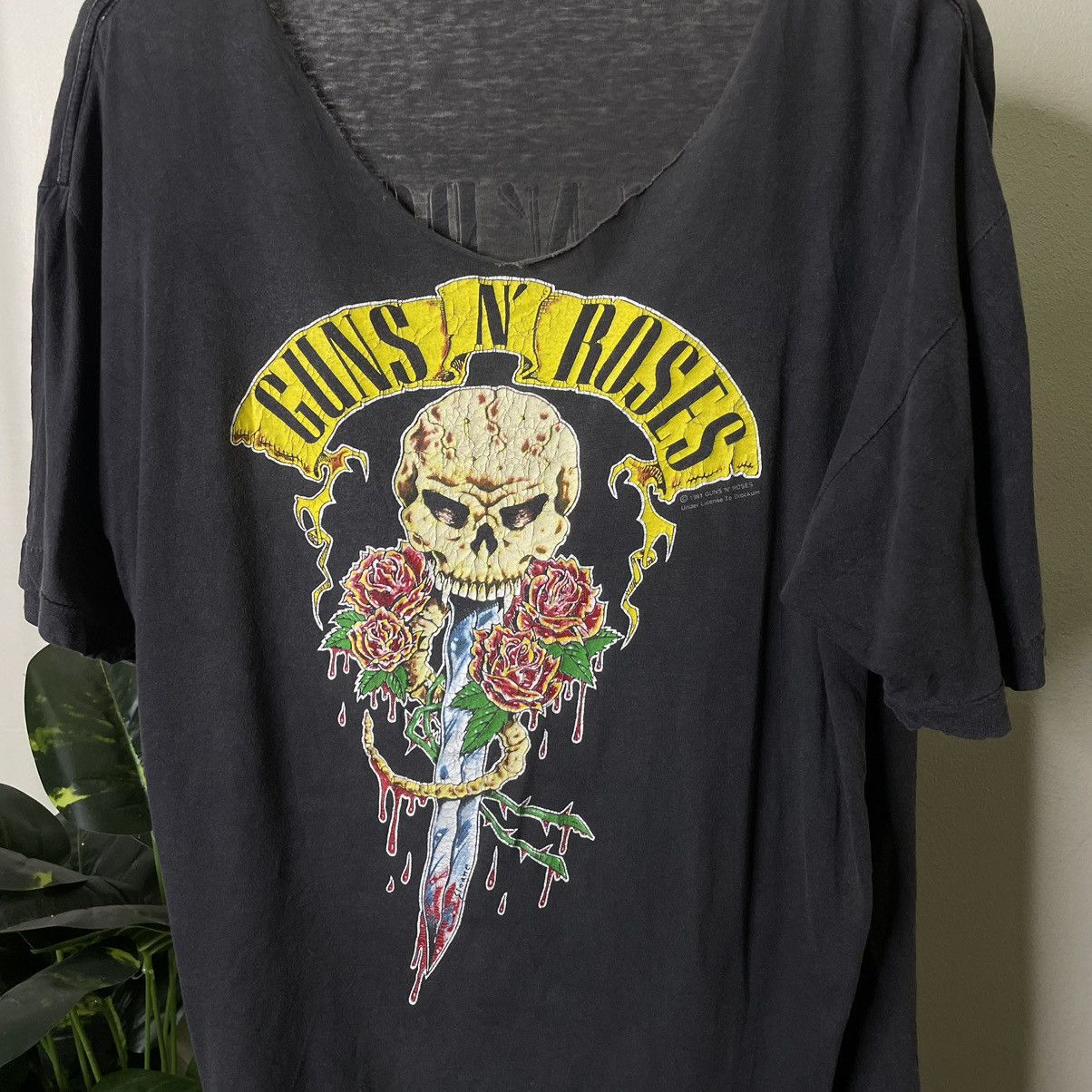Band Tees × Guns N' Roses × Vintage Vintage 1991 Gun N Roses Use Your Illusion Tour Brockum Tee Size US L / EU 52-54 / 3 - 2 Thumbnail