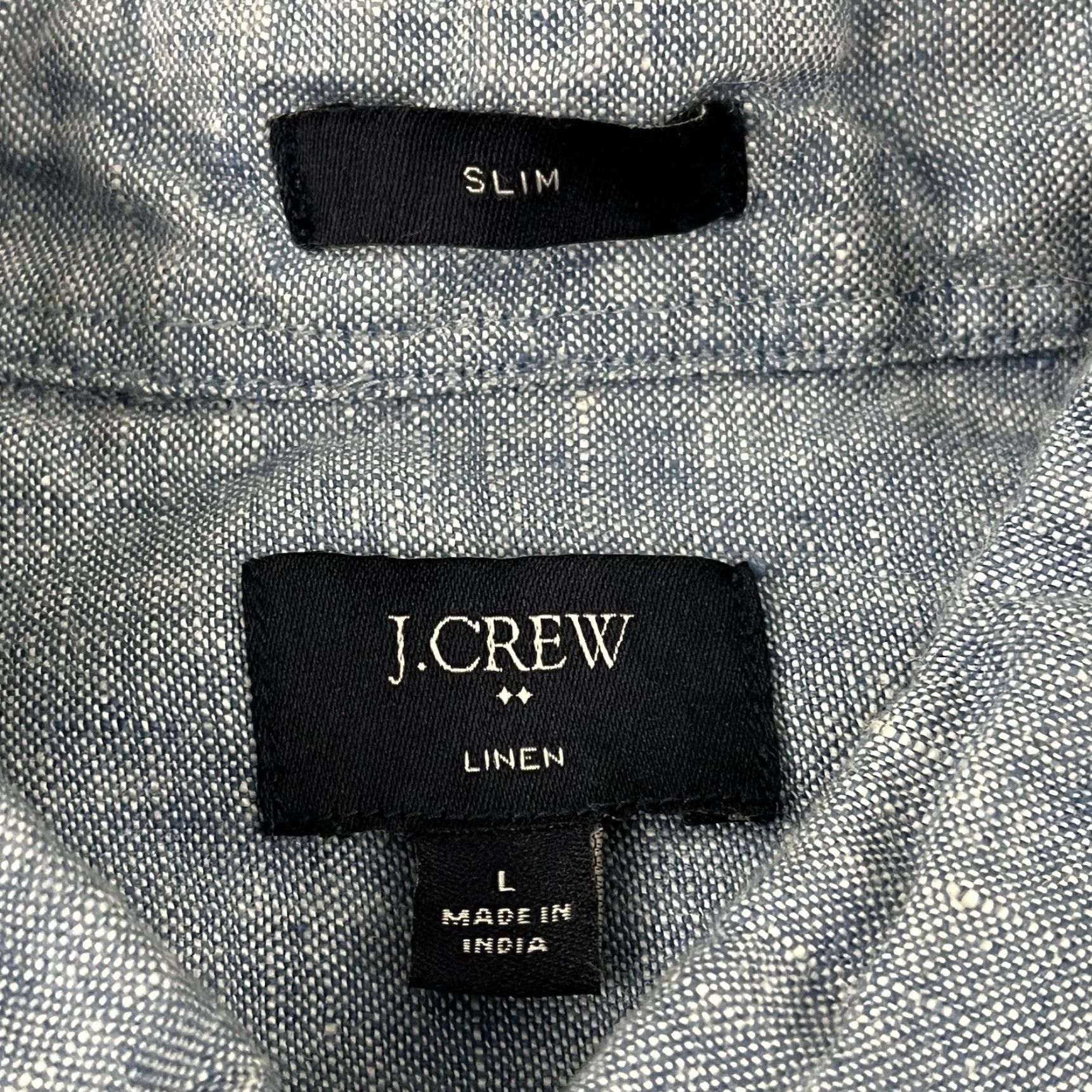 J.Crew J. CREW Shirt Mens Large Slim Linen Button-Down Long Sleeve Casual Summer Preppy Shirt Size US L / EU 52-54 / 3 - 2 Thumbnail