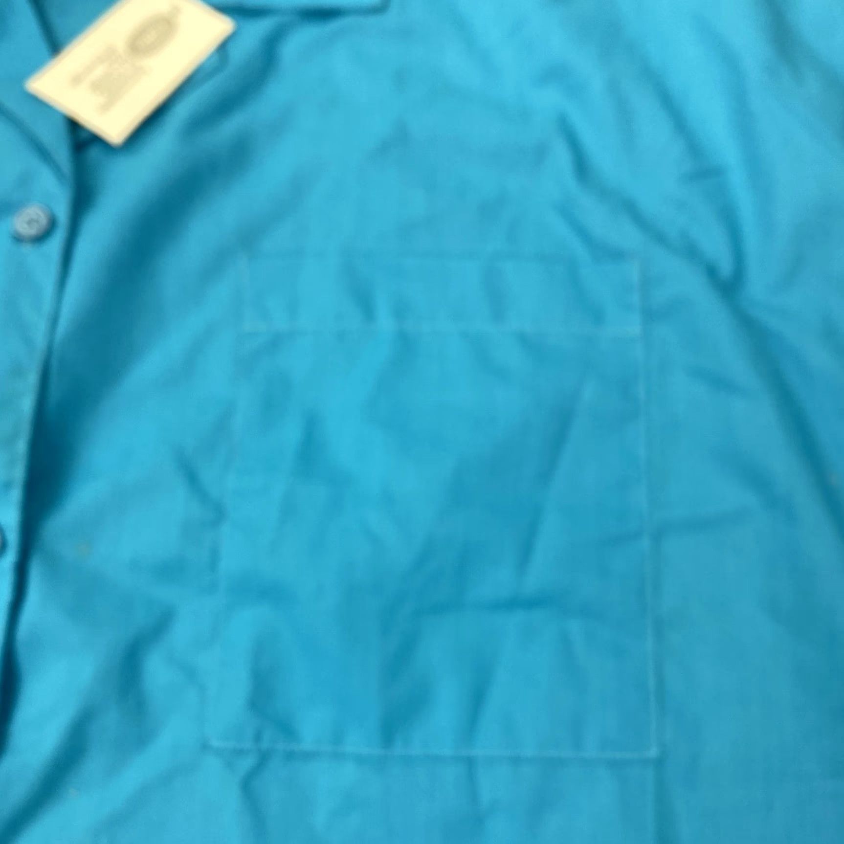 Vintage VINTAGE Babilonia Shirt Womens Medium Blue Health Nurse Food Service Uniform Button-Up Short Sleeve Pockets Womens Size M / US 6-8 / IT 42-44 - 2 Thumbnail