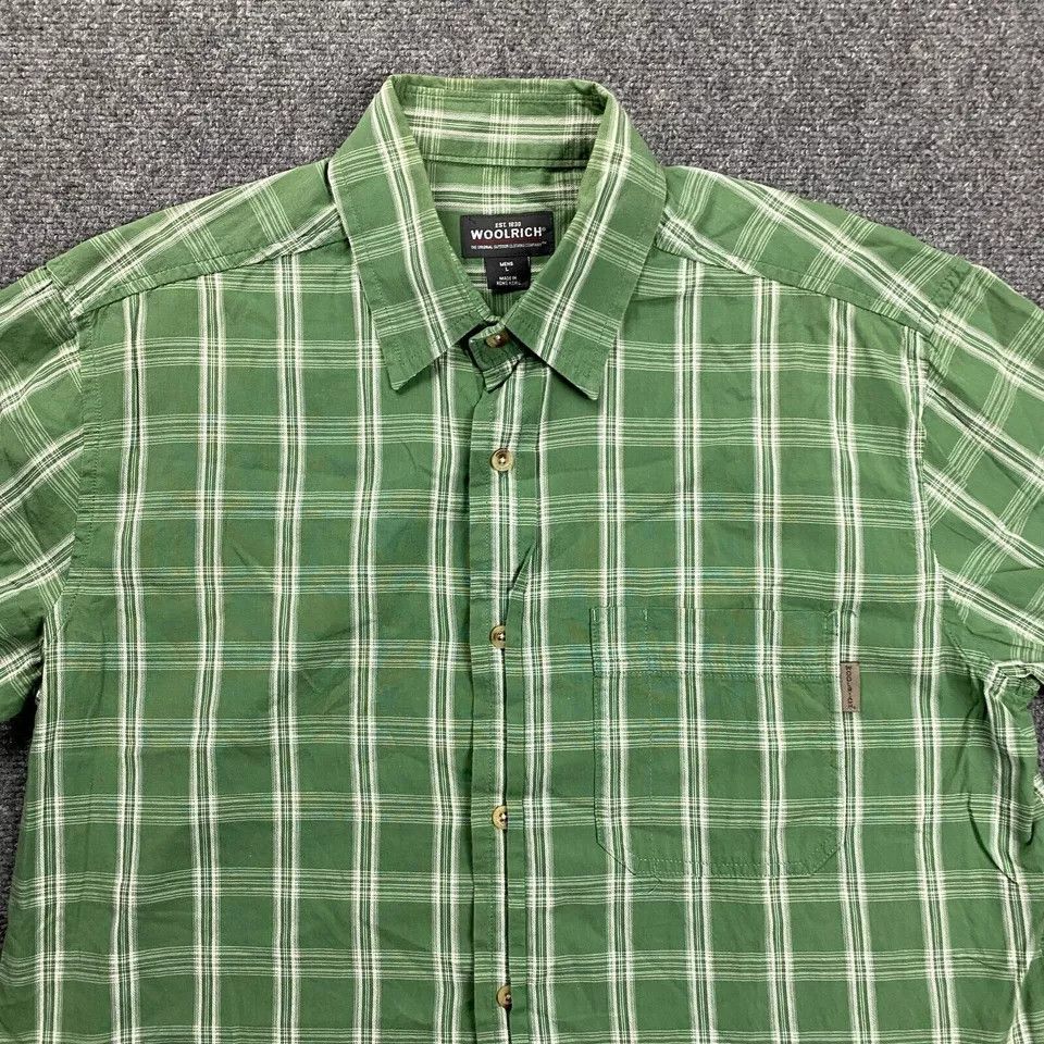 Other Woolrich Shirt Men's Large Window Pane Check Button Down Size US L / EU 52-54 / 3 - 2 Thumbnail