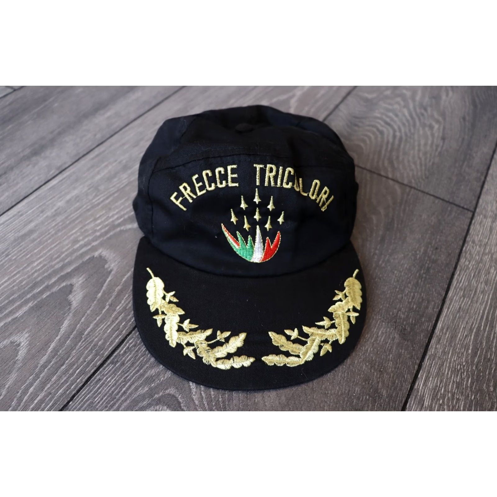 Aeronautica Militare AERONAUTICA MILITARE ITALIAN CAP Hat Men’s Vintage Black Crewneck Style Baseball Cap One Size L Size ONE SIZE - 2 Thumbnail