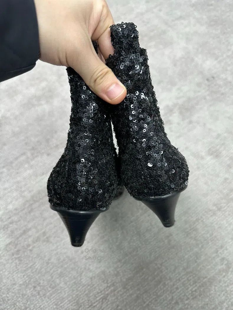 Comme des Garcons Comme des Garcons Sequined High Heels Size US 7.5 / IT 37.5 - 4 Thumbnail