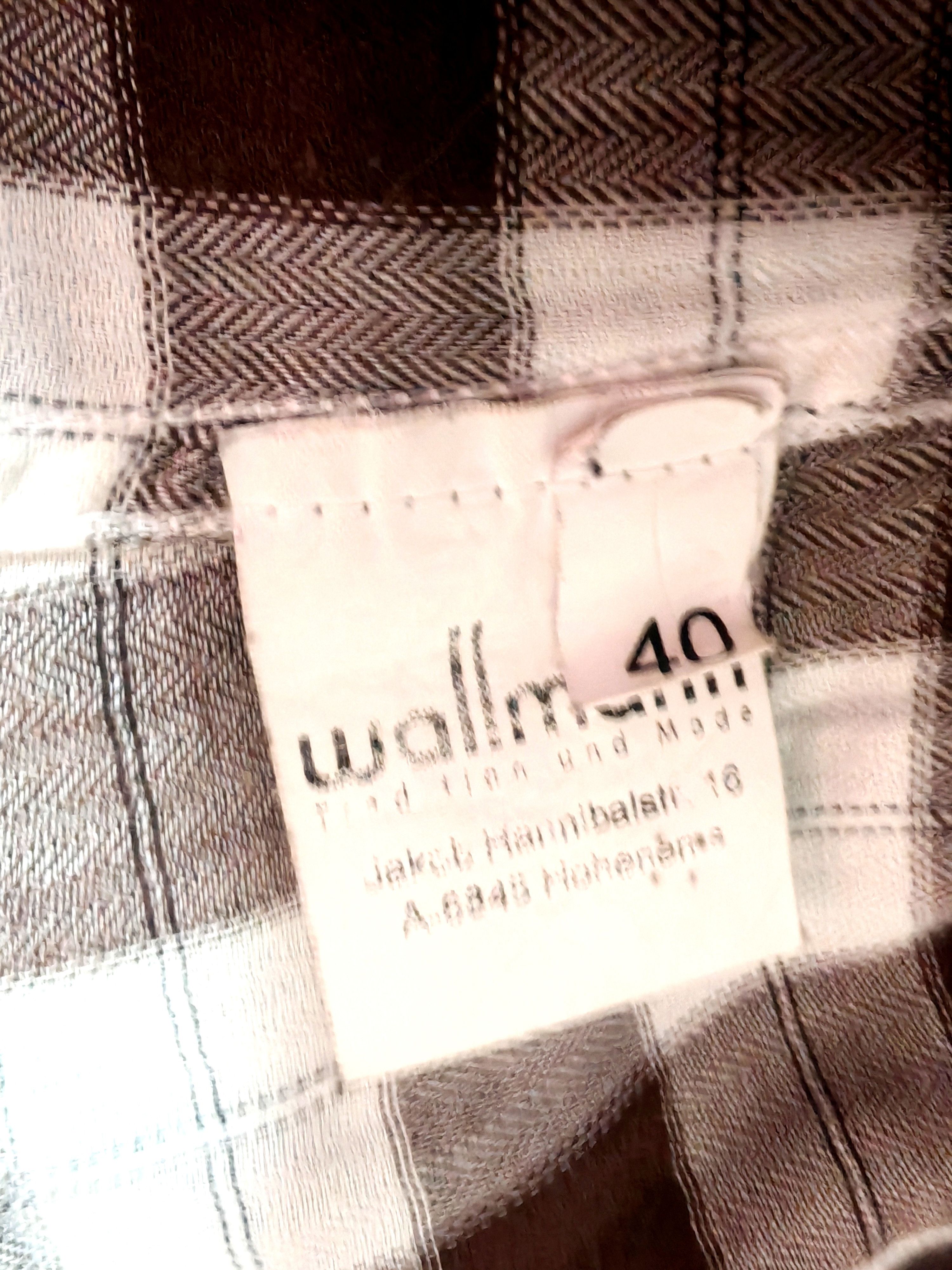 Vintage Rare VTG Checked Flannel Button Up Shirt Ruffled Front Size M / US 6-8 / IT 42-44 - 7 Thumbnail