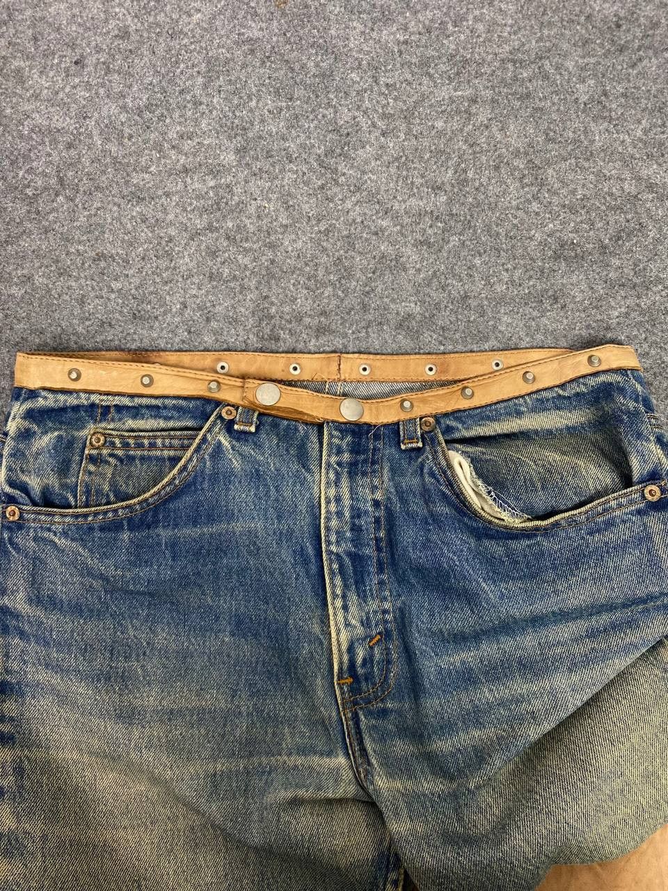 Levi's vintage levis orange tab custom leather g.guaglianone italy Size US 32 / EU 48 - 15 Thumbnail