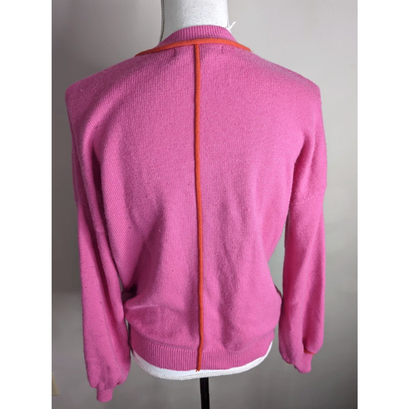 Boden Boden Hot Pink Puff Sleeve Sweatshirt Size 2 XS S8S Womens Crew Neck Pullover Long Sleeve Shirt Pullover Size XS / US 0-2 / IT 36-38 - 3 Thumbnail