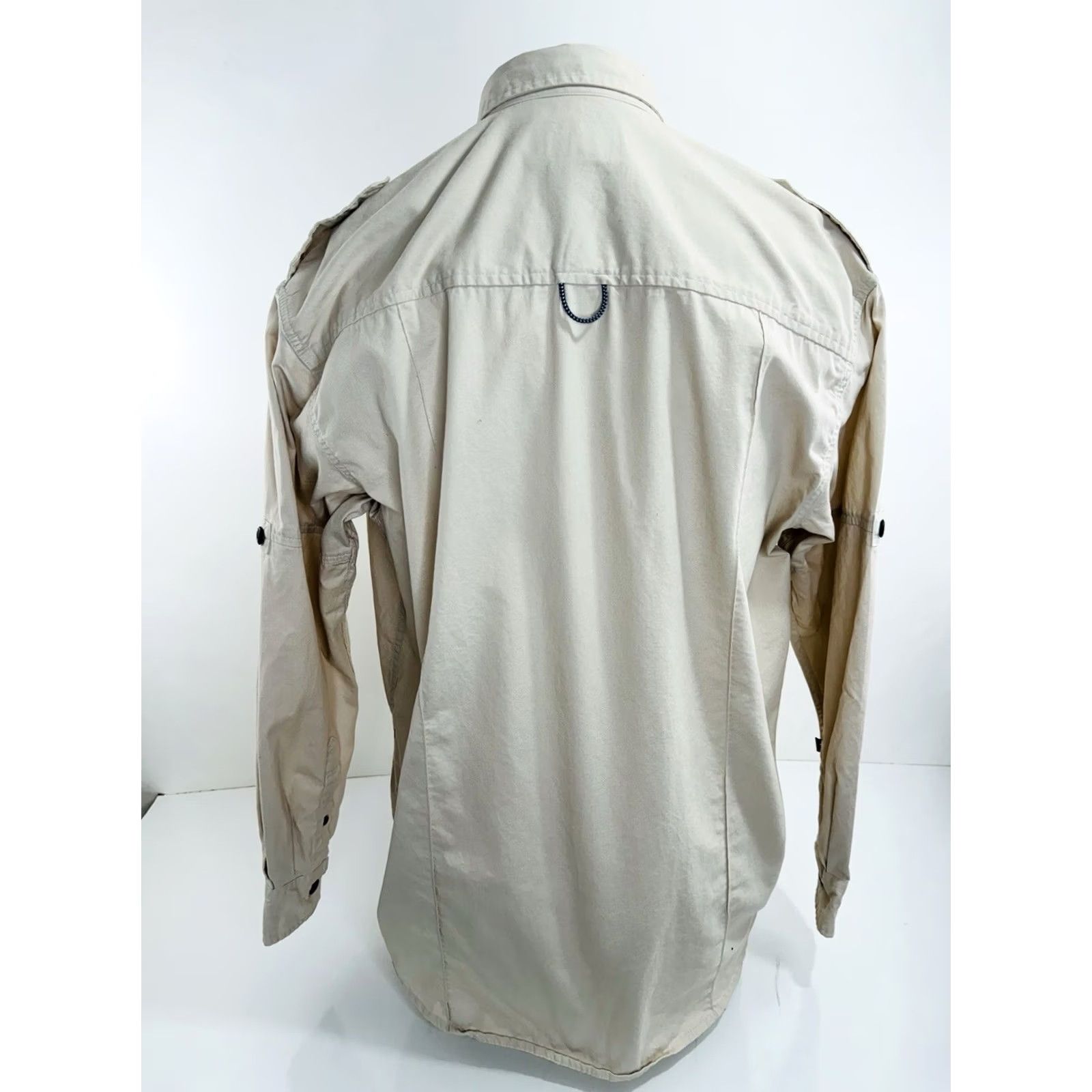 Vintage TRIPLE FIVE SOUL Embroidered Mens M Epaulets Shirt - Beigе Button-Up Long Sleeve Christmas? Size US M / EU 48-50 / 2 - 4 Thumbnail