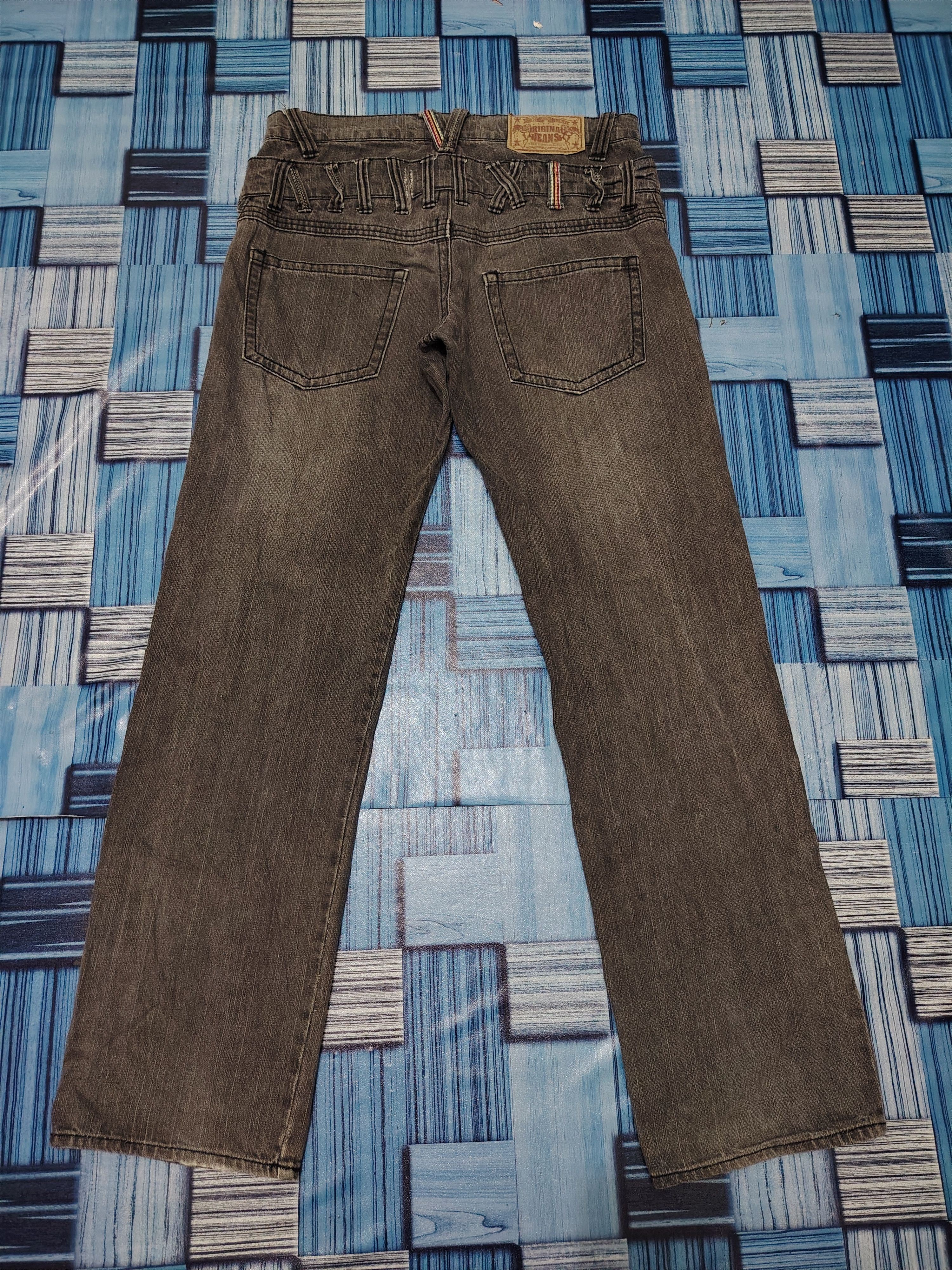 Who Decides War Vtg Japan Assured Joy Double Waist jeans Distressed Jeans Size US 32 / EU 48 - 14 Thumbnail