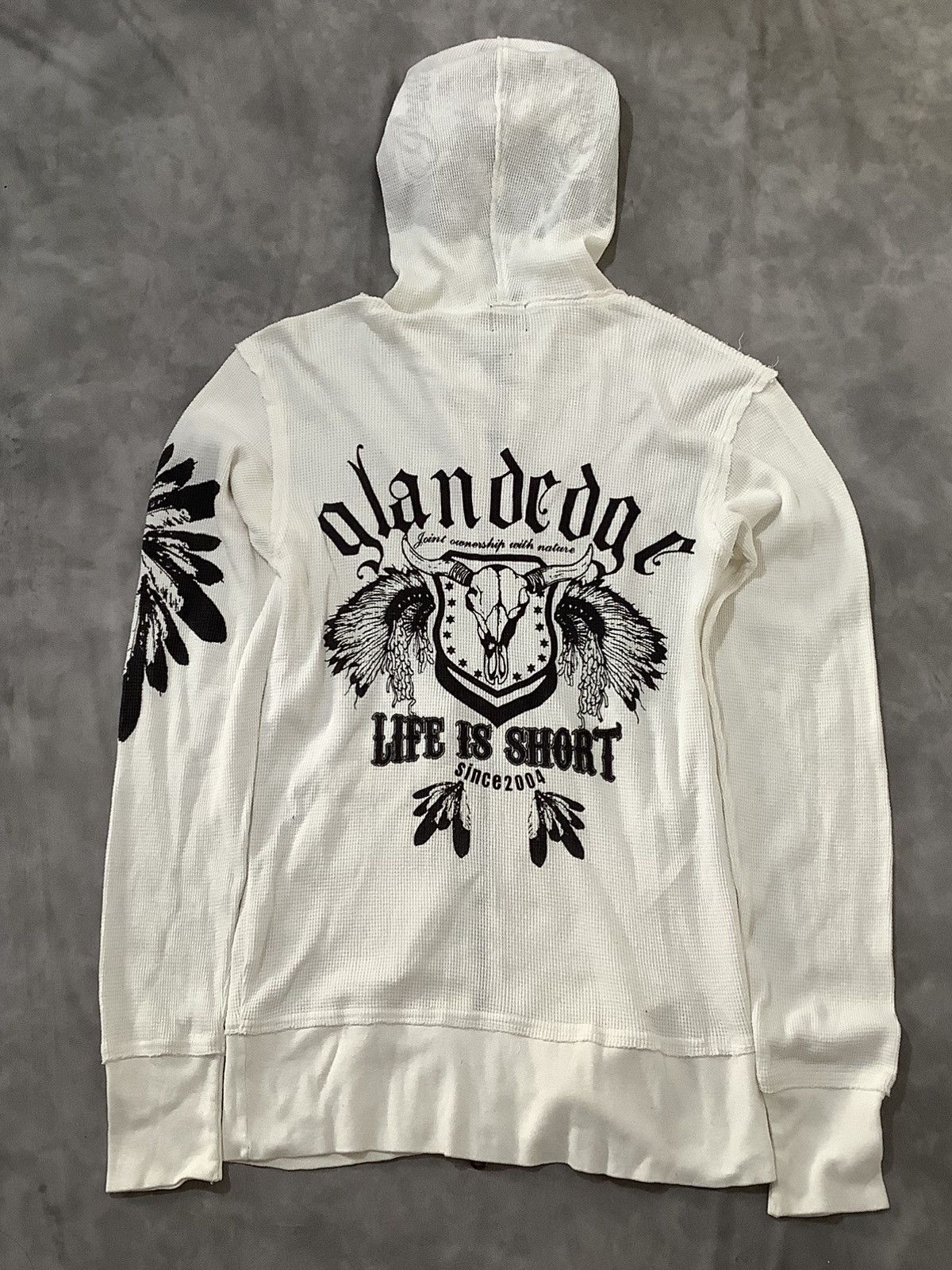 Japanese Brand 🔥 RARE 🔥 Glandedge Poem Hoodie Vintage Size US M / EU 48-50 / 2 - 10 Thumbnail