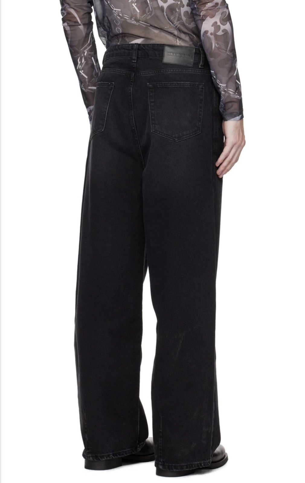 Han Kjobenhavn Han Kjobenhavn Black Wide Jeans Size US 31 - 5 Thumbnail