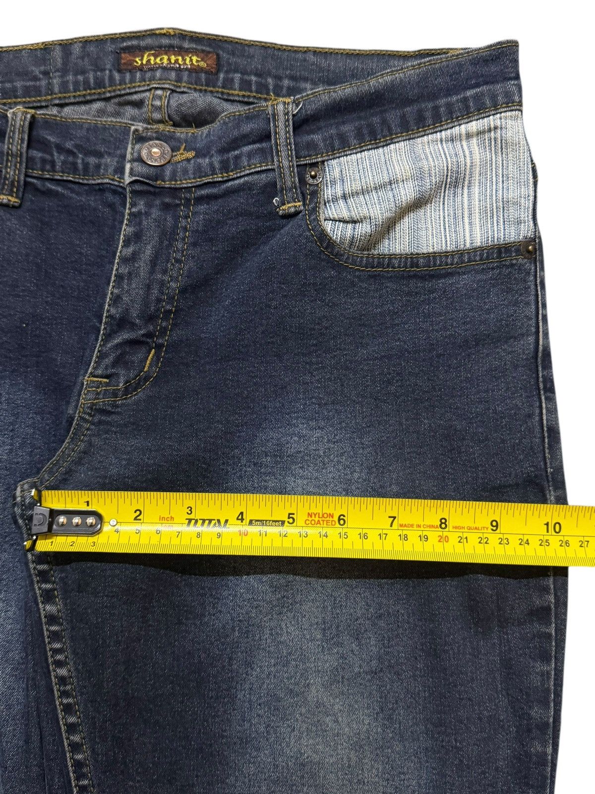 Tornado Mart Y2K Japanese Brand Blue Faded Wash Zipper Leg Flare Distress Size US 31 - 11 Thumbnail