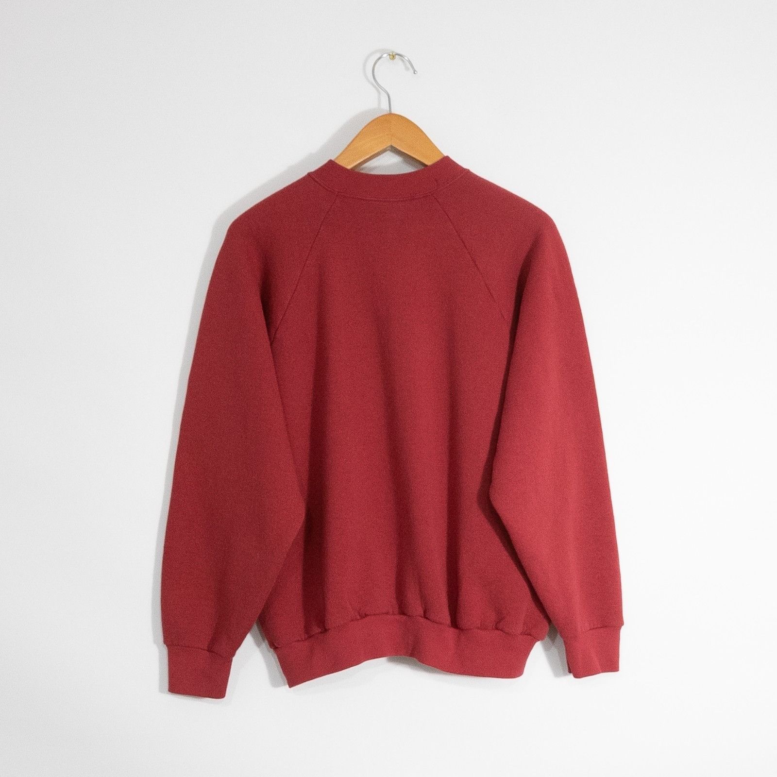 Vintage Vintage 90s Fruit of the Loom Blank Sweatshirt XL - Raglan Size US XL / EU 56 / 4 - 5 Thumbnail