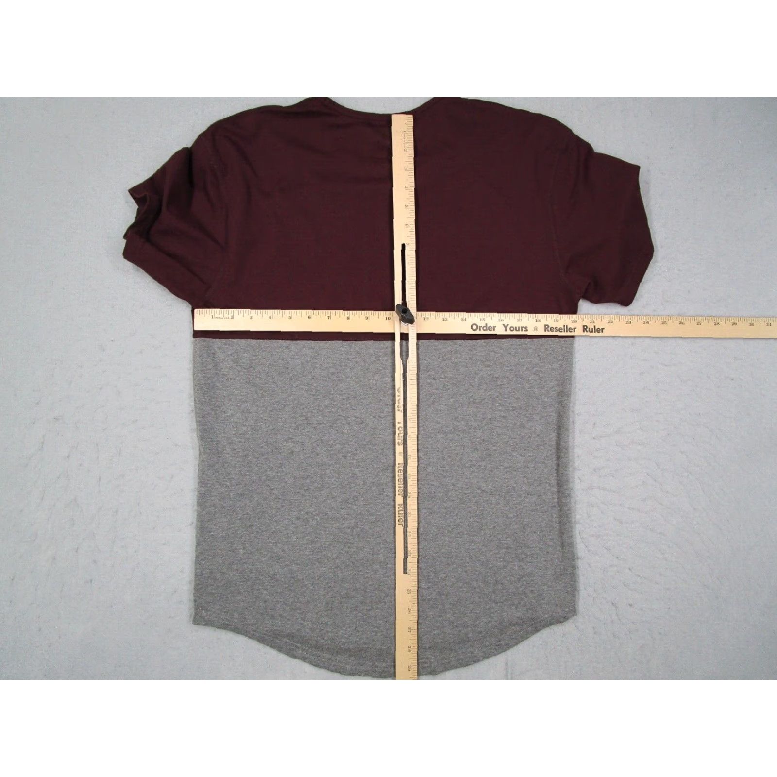 Vintage BYLT Mens Red Drop Cut Crew Neck Short Sleeve Shirt L Fashion City Sports All Seasons Breathable Easy Care Shirt Mens Size US L / EU 52-54 / 3 - 4 Thumbnail