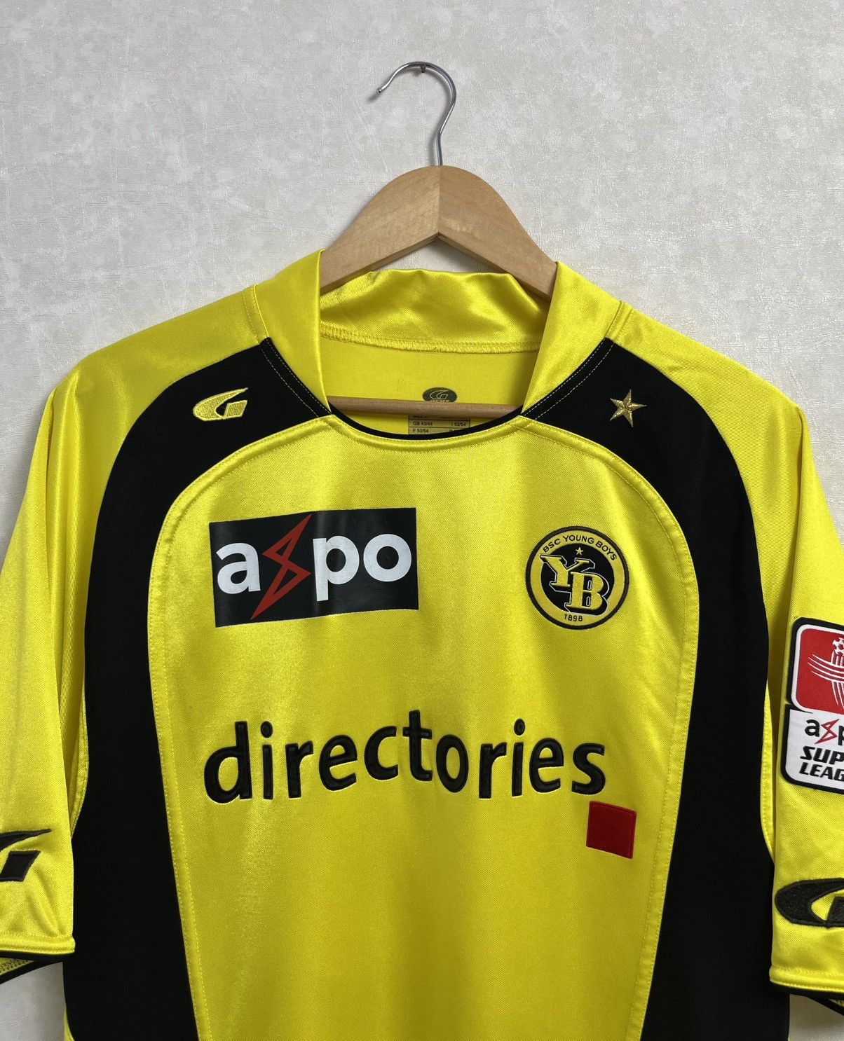 Vintage BSC Young Boys Home Football Jersey Hodel #2 Size US L / EU 52-54 / 3 - 2 Thumbnail