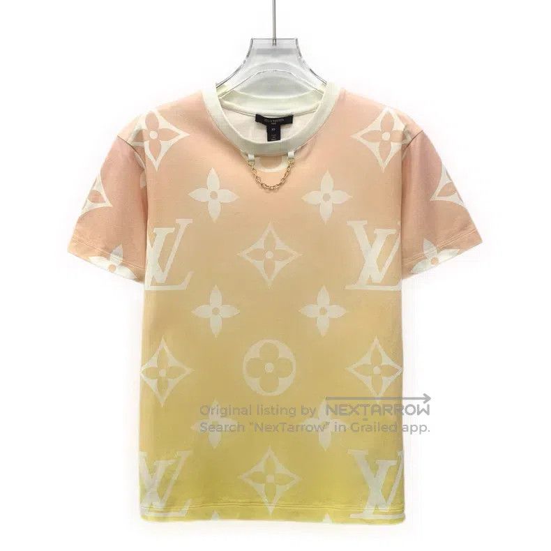 Louis Vuitton Louis Vuitton Gradient logo print cotton crew neck short s Size US L / EU 52-54 / 3 - 1 Thumbnail