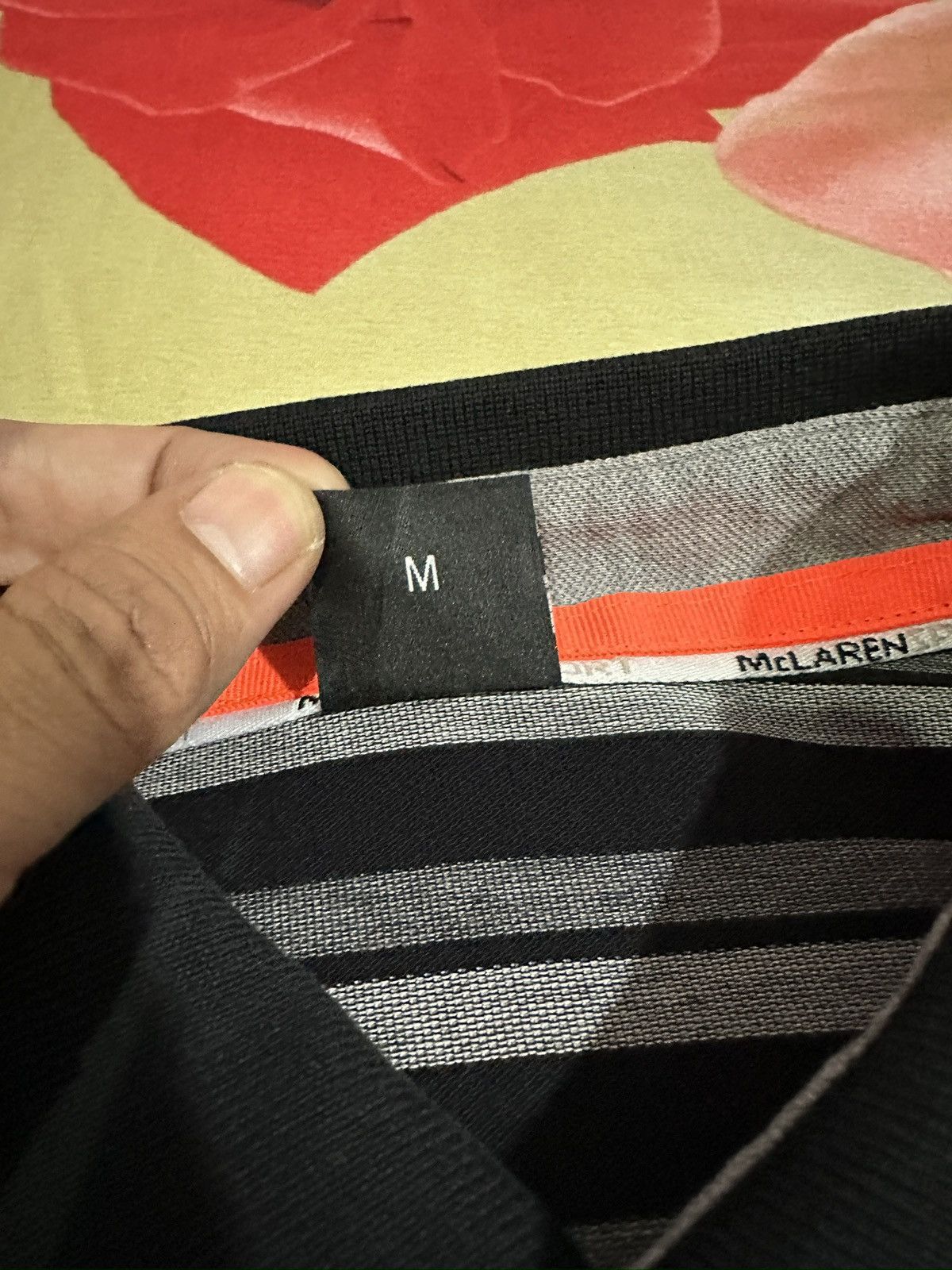 Hugo Boss × Malcolm McLaren Hugo Boss X Mc Laren Sport Stripe Polo Shirt A187 Size US M / EU 48-50 / 2 - 7 Thumbnail