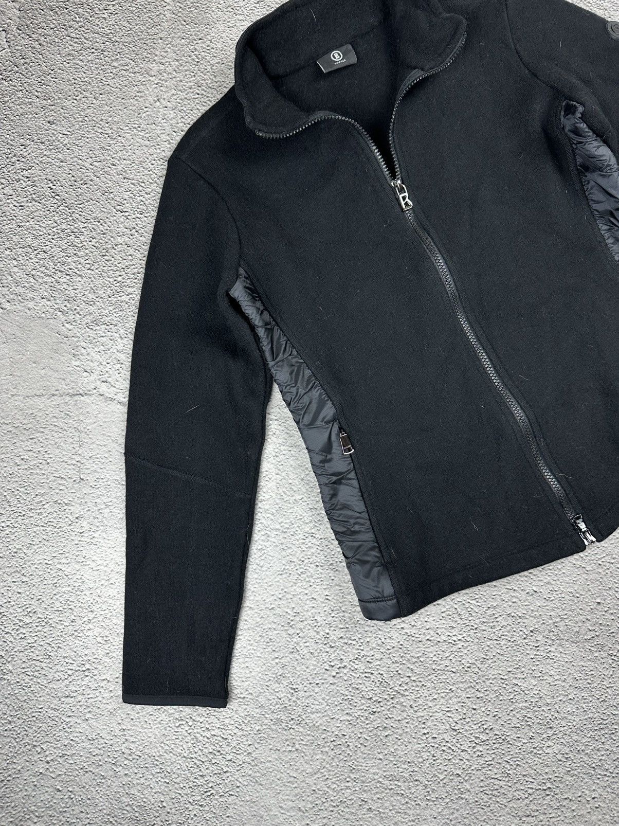 Bogner Vintage Bogner Wool Jacket Nylon Patch Full Zip Coat Size M / US 6-8 / IT 42-44 - 4 Thumbnail
