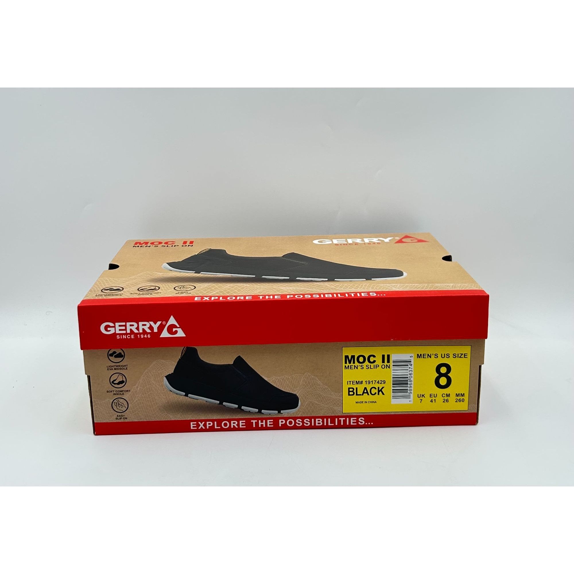 Other Gerry Moc II Mens 8 Black Slip On Shoes Lightweight Comfort Size US 8 / EU 41 - 8 Thumbnail