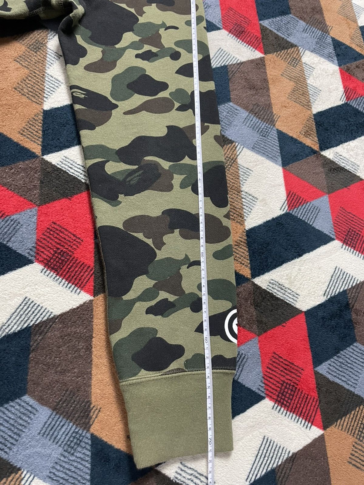 Bape Bape Split Camo/Grey Zip Hoodie Size US L / EU 52-54 / 3 - 25 Thumbnail