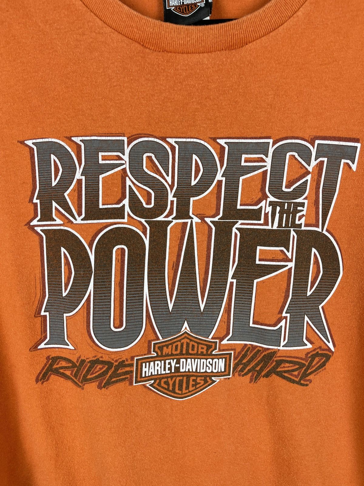 Vintage Harley-Davidson Respect the Power Ride Hard vintage tee Size US XL / EU 56 / 4 - 4 Thumbnail