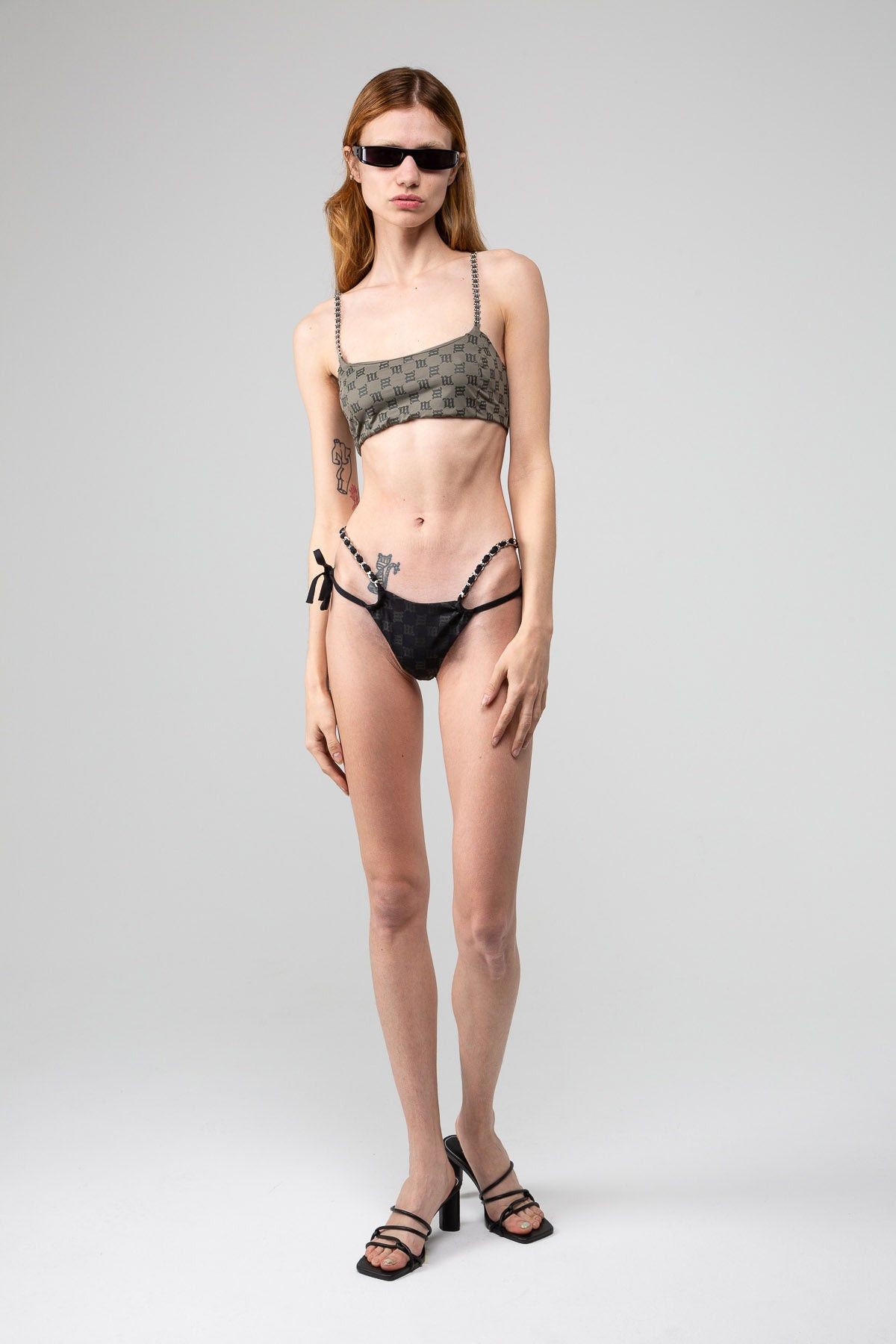 Misbhv $165 MISBHV XS Chain Monogram Bikini Bottoms Size ONE SIZE - 5 Thumbnail