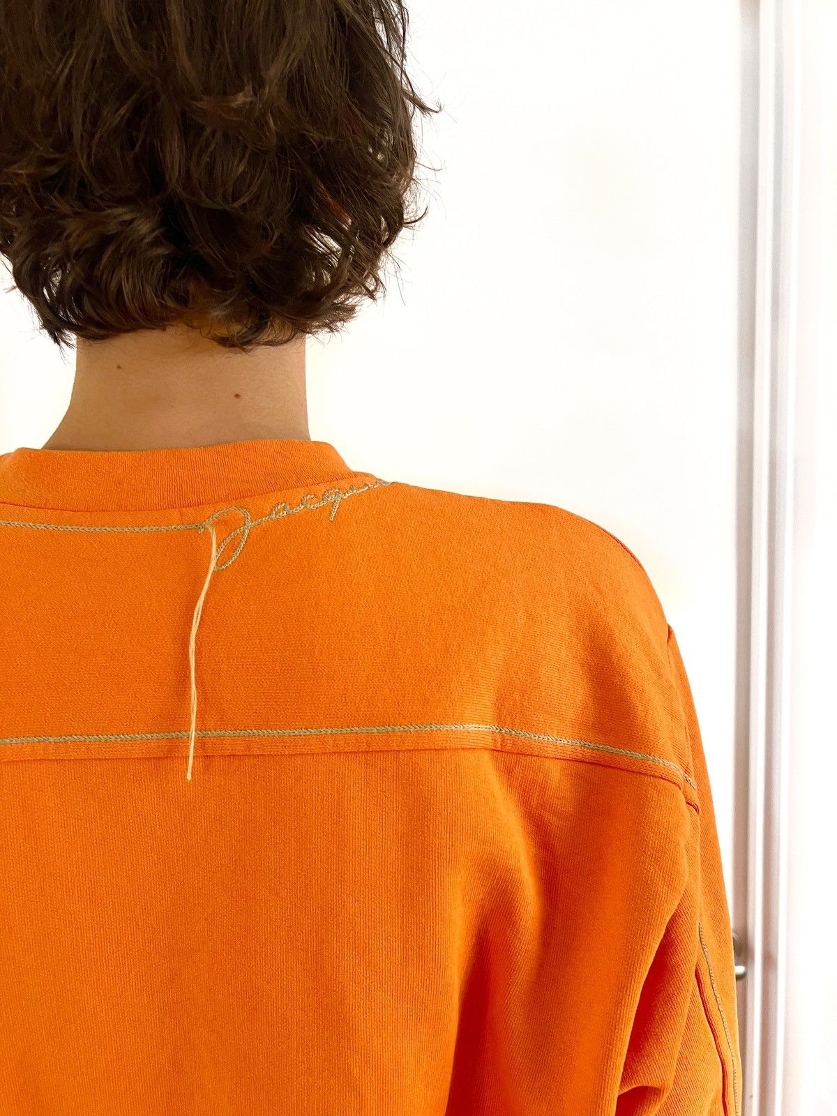 Jacquemus Orange Le Raphia ‘Le Sweat-shirt Fio’ Sweatshirt Size US L / EU 52-54 / 3 - 9 Thumbnail