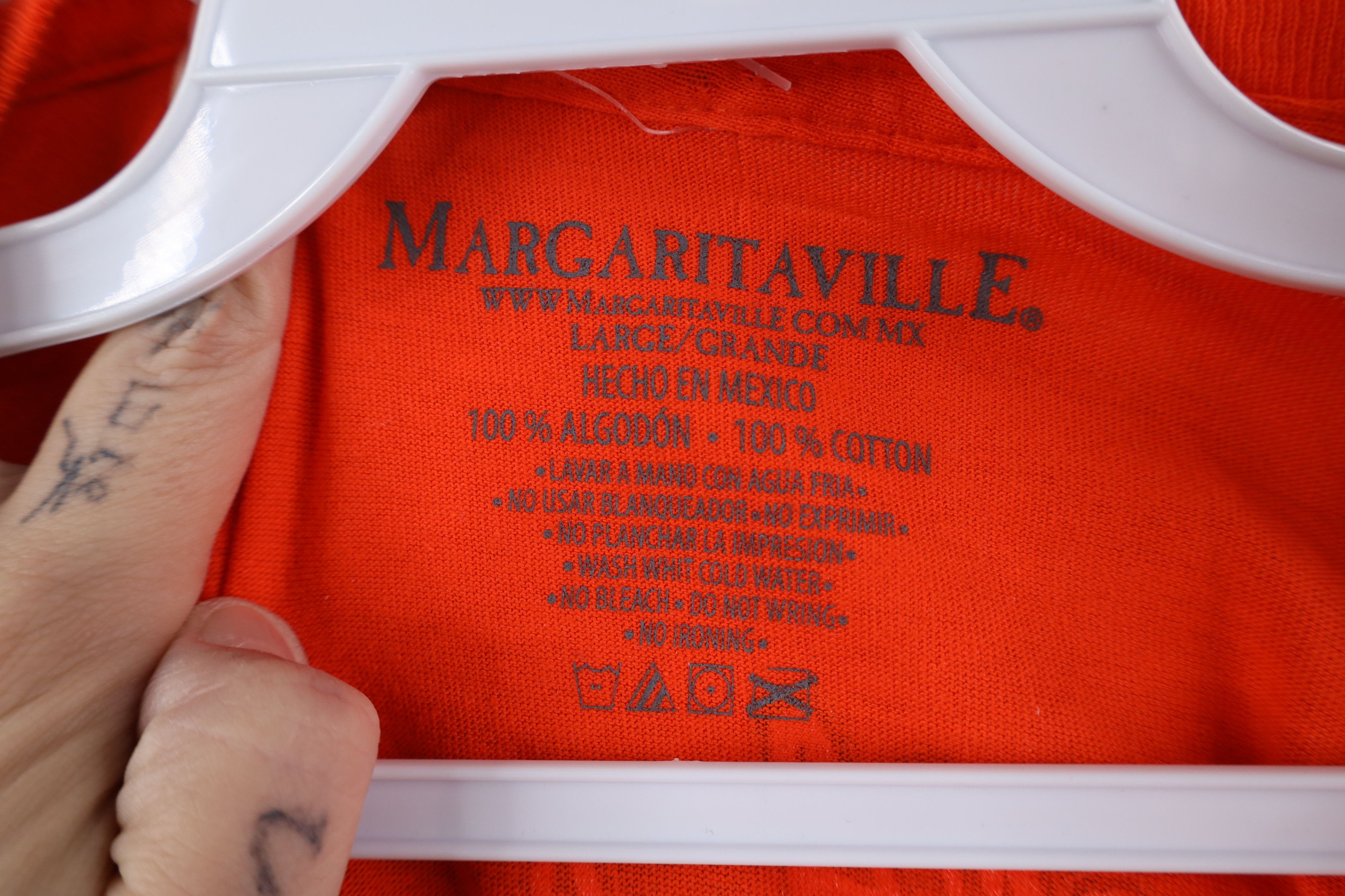 Vintage Deadstock Vintage Y2K Buffett Margaritaville Cancun T-Shirt Size US L / EU 52-54 / 3 - 6 Thumbnail