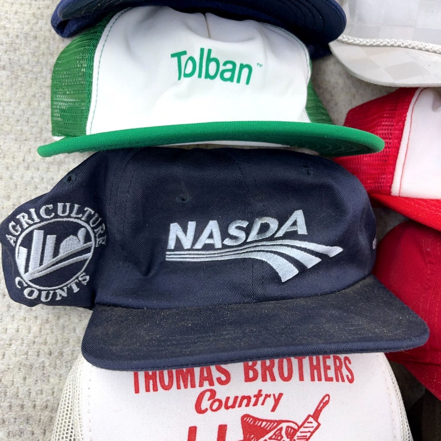 Roper VINTAGE Trucker Hat Lot Snapback Cap 80s 90s Y2K Patch USA Advertising Rope Mens Size ONE SIZE - 3 Thumbnail