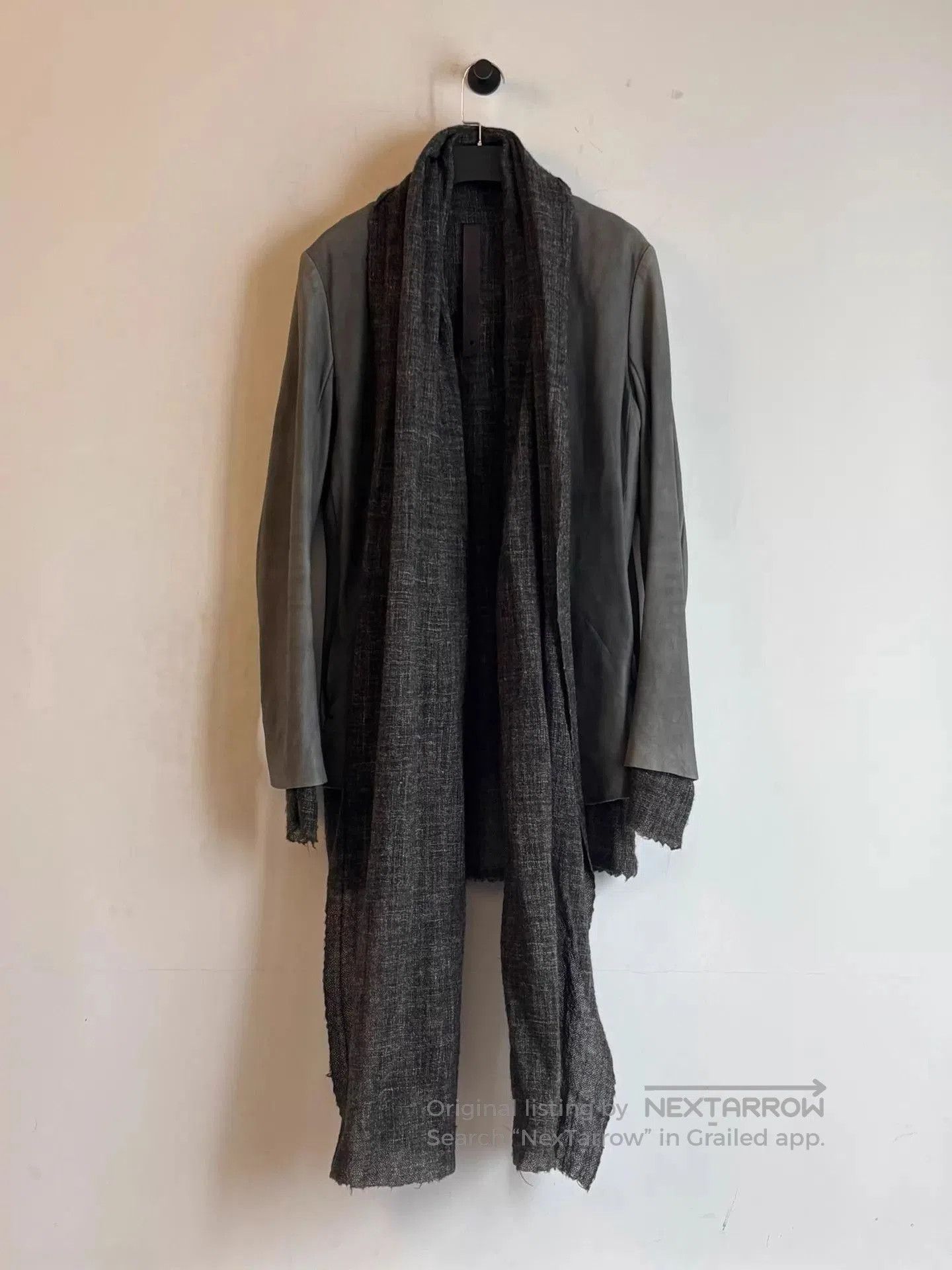 Isaac Sellam Experience Gray Light Jacket with Textured Collar XS. Size US XS / EU 42 / 0 - 6 Thumbnail